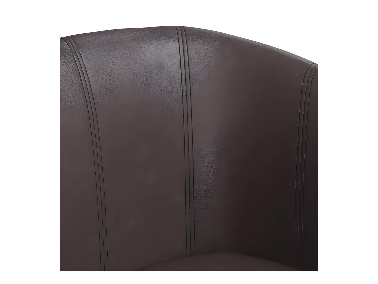 Bruine kunstleren converteerbare fauteuil