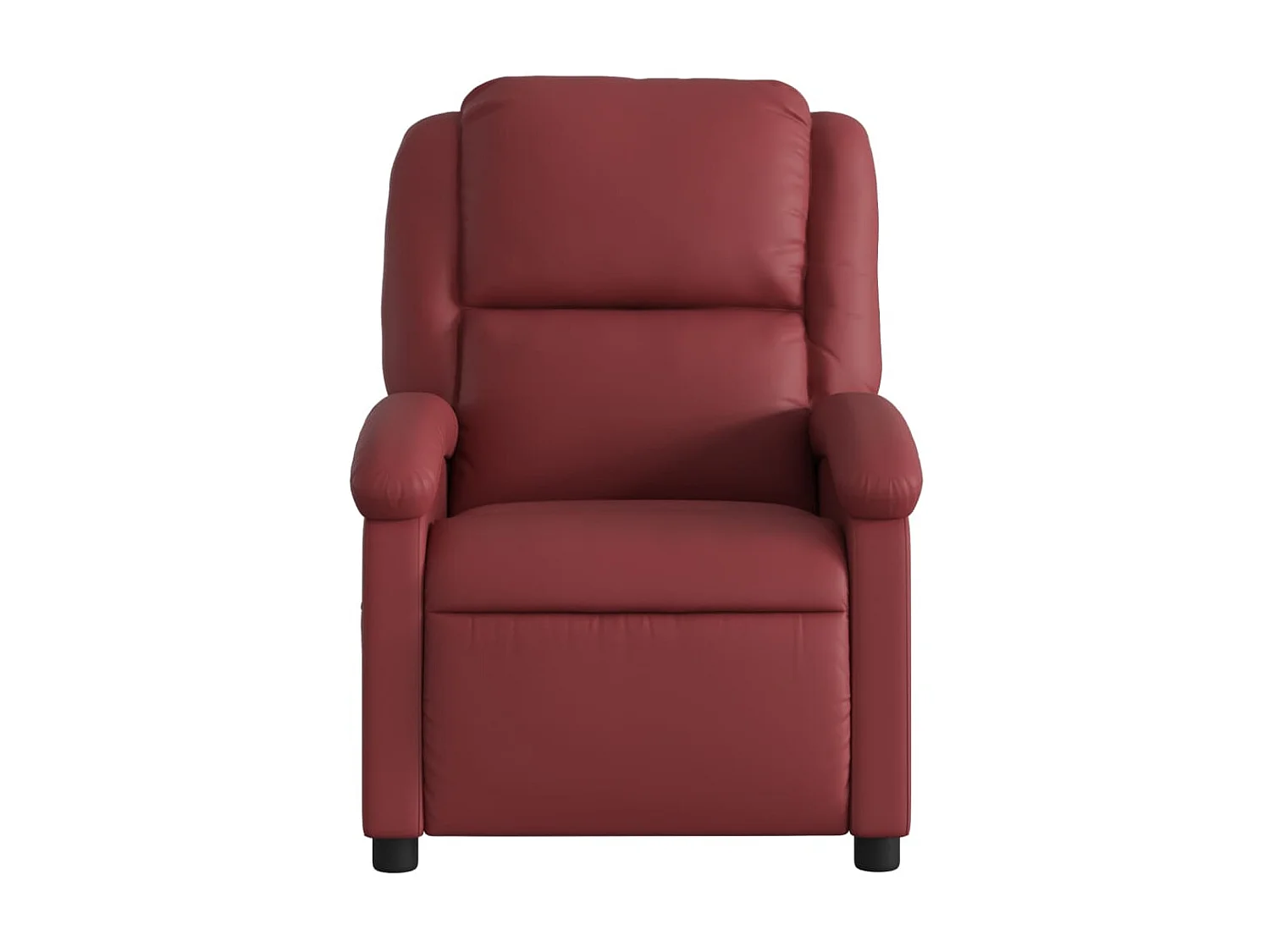 Poltrona reclinabile Ecopelle rosso bordeaux