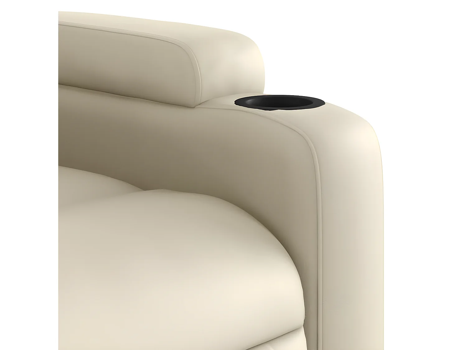 Fauteuil inclinable Crème Similicuir