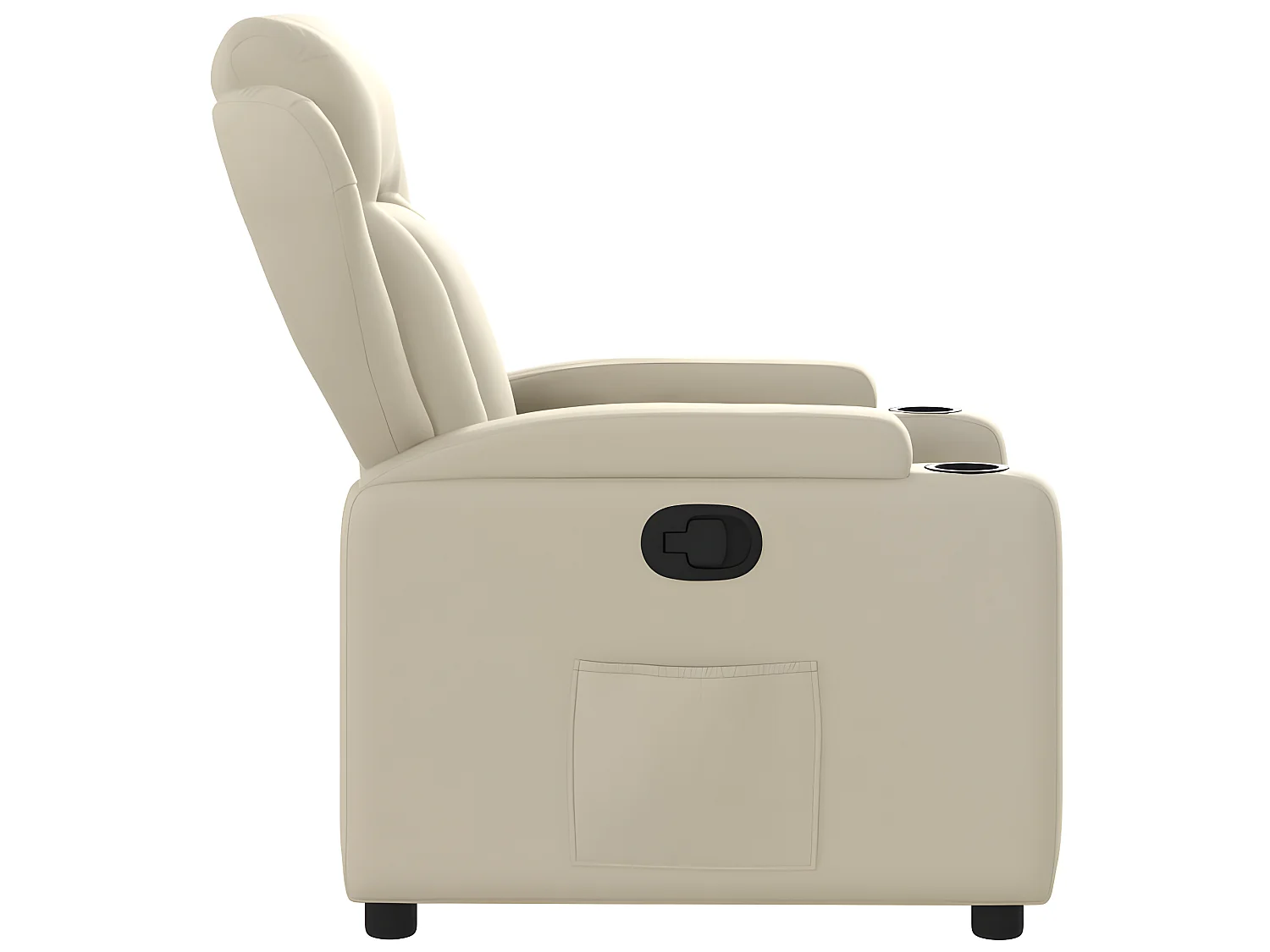 Fauteuil inclinable Crème Similicuir