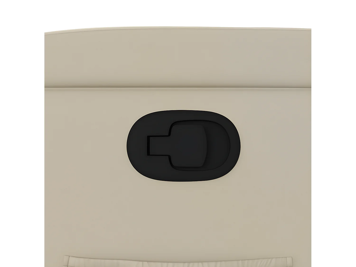 Fauteuil inclinable Crème Similicuir