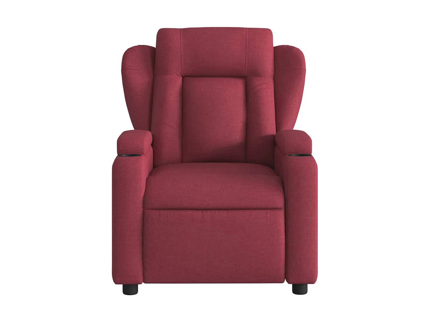 Sillón reclinable Tela rojo burdeos