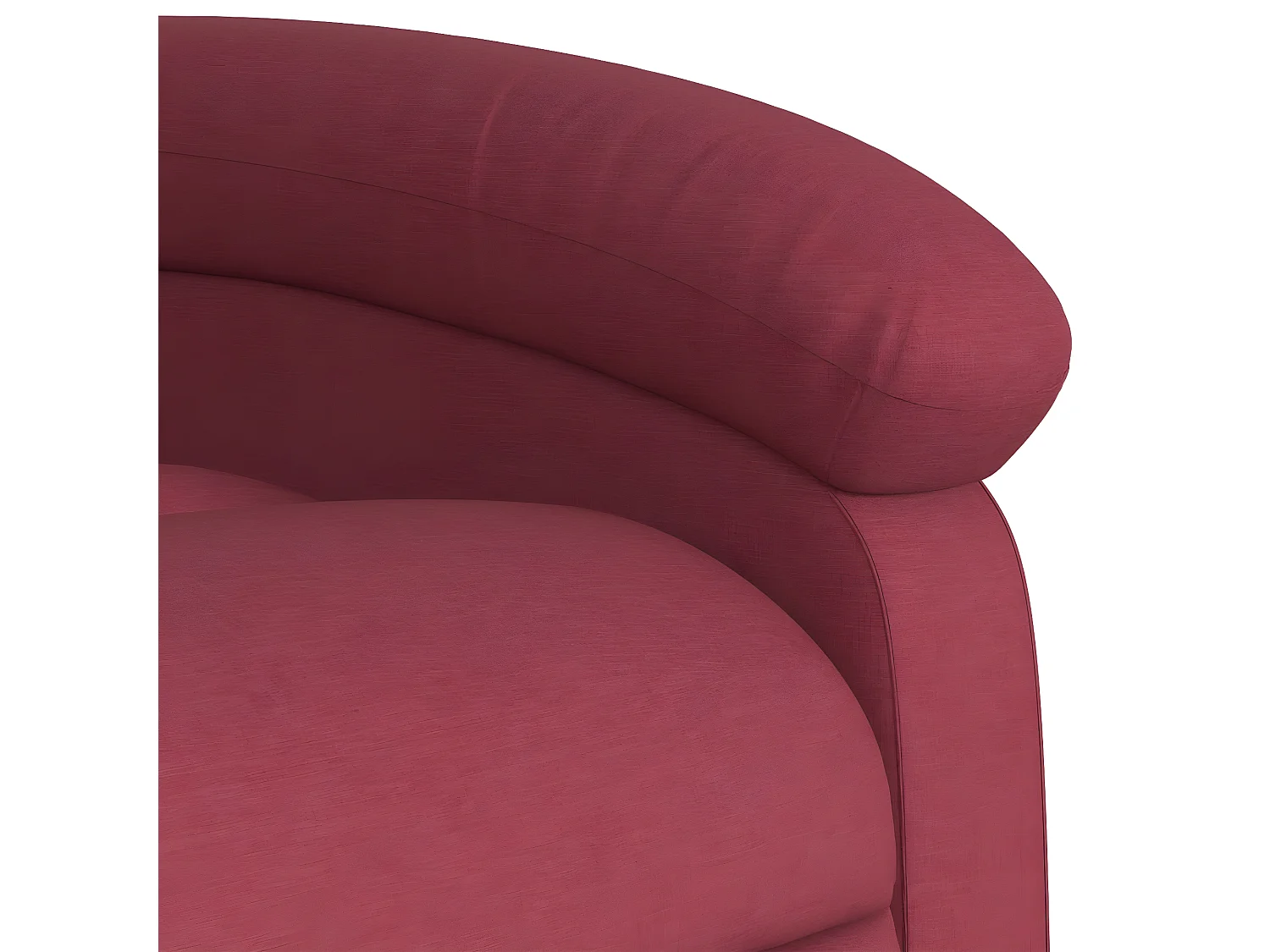 Sedia reclinabile Tessuto rosso bordeaux