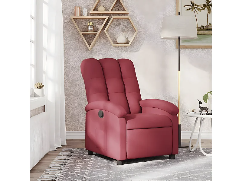 Fauteuil inclinable Rouge bordeaux Tissu