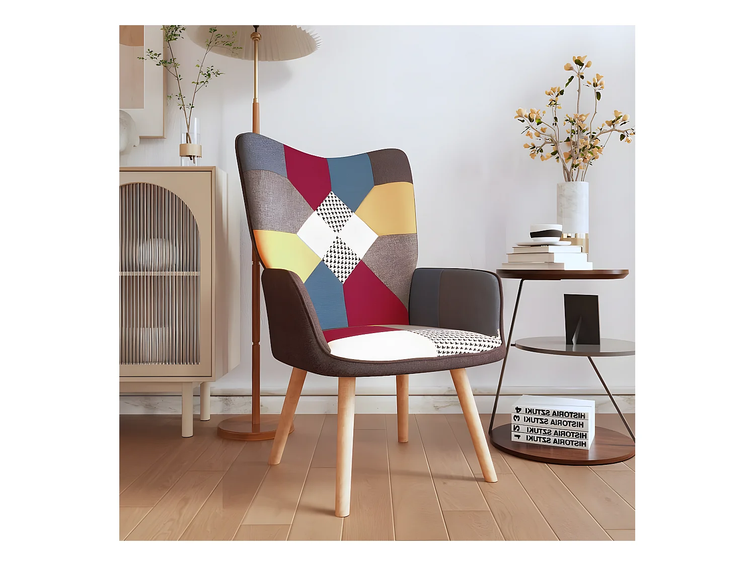 Chaise de relaxation Patchwork Tissu