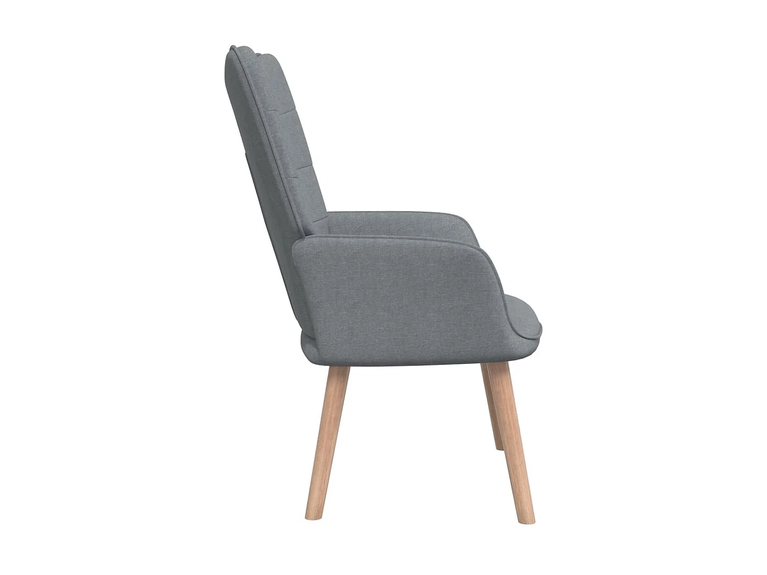 Chaise de relaxation Gris clair Tissu