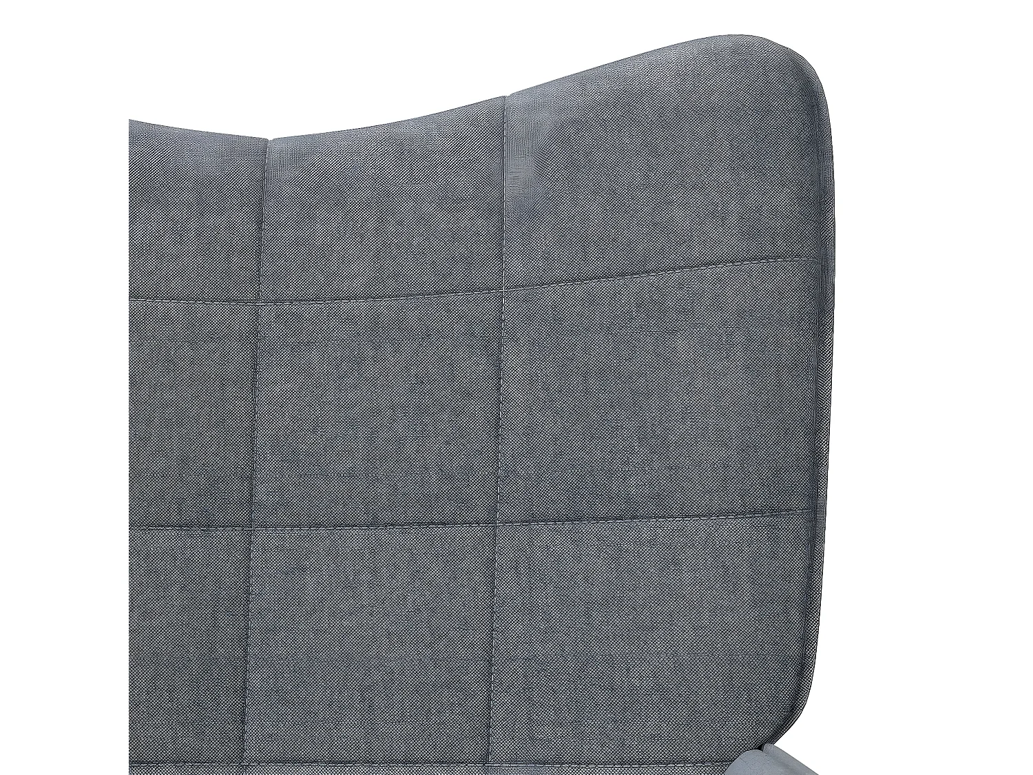 Chaise de relaxation Gris clair Tissu