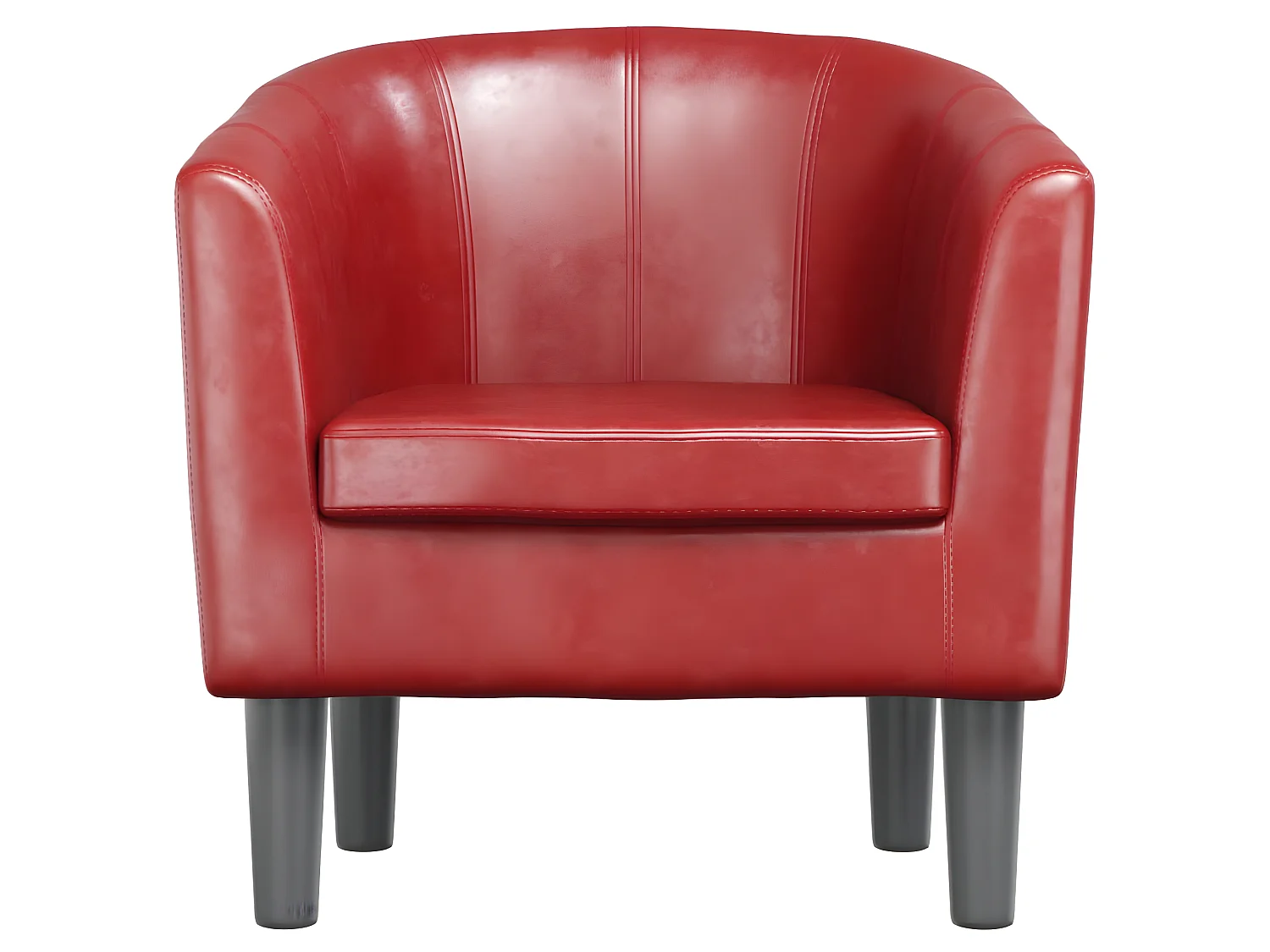 Poltroncina trasformabile in ecopelle rosso bordeaux