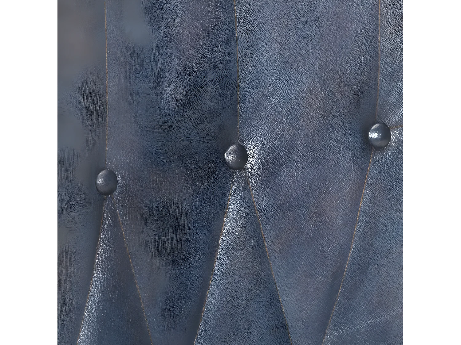 Poltroncina con schienale in vera pelle grigia