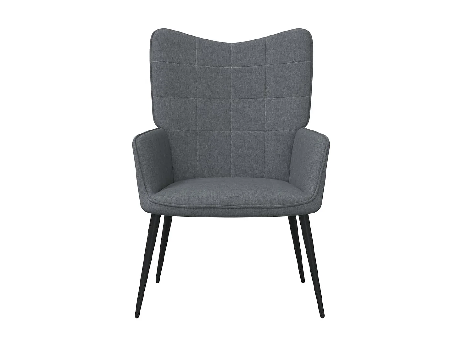 Chaise de relaxation Gris foncé Tissu