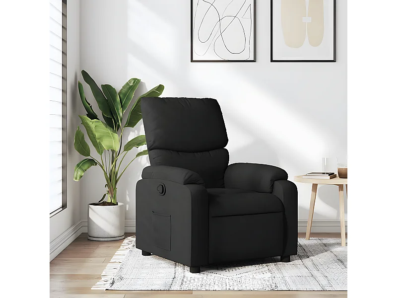 Fauteuil inclinable Noir Tissu