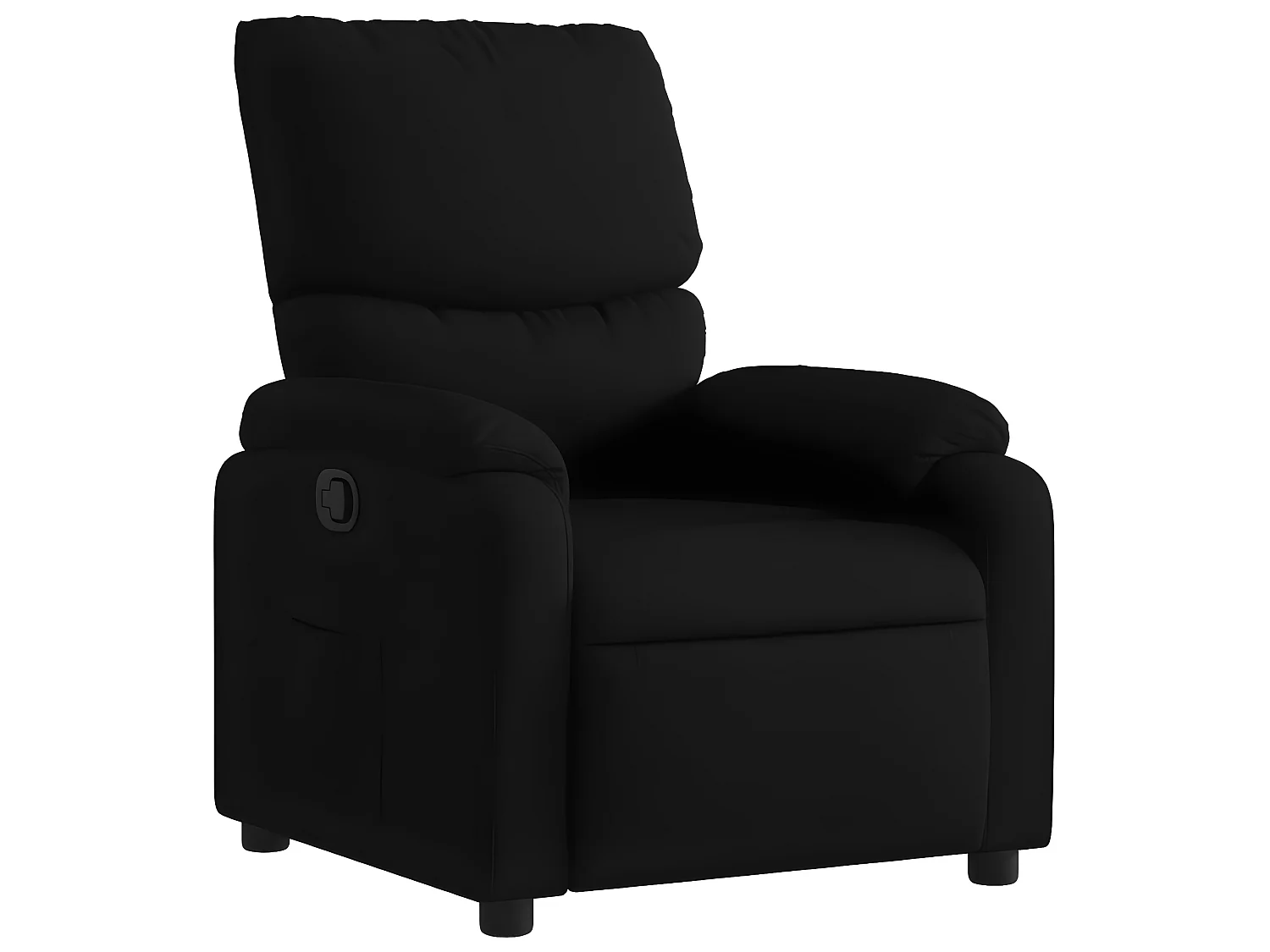 Fauteuil inclinable Noir Tissu