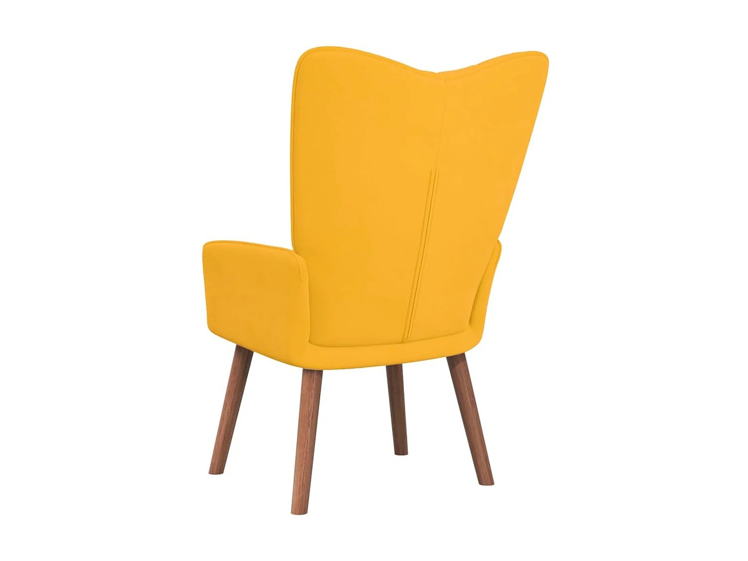 Poltrona relax Velluto giallo senape