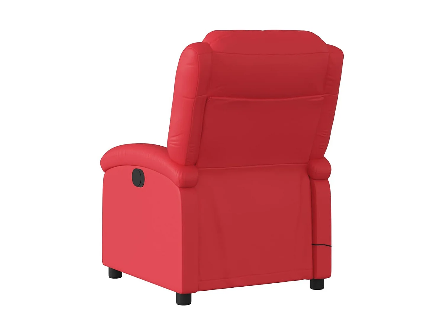 Fauteuil de massage inclinable rouge similicuir