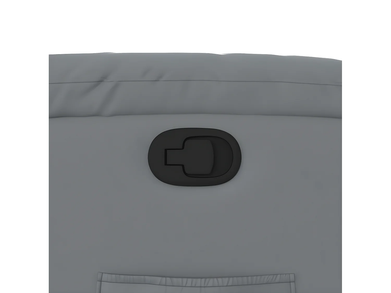 Poltrona reclinabile in ecopelle grigia