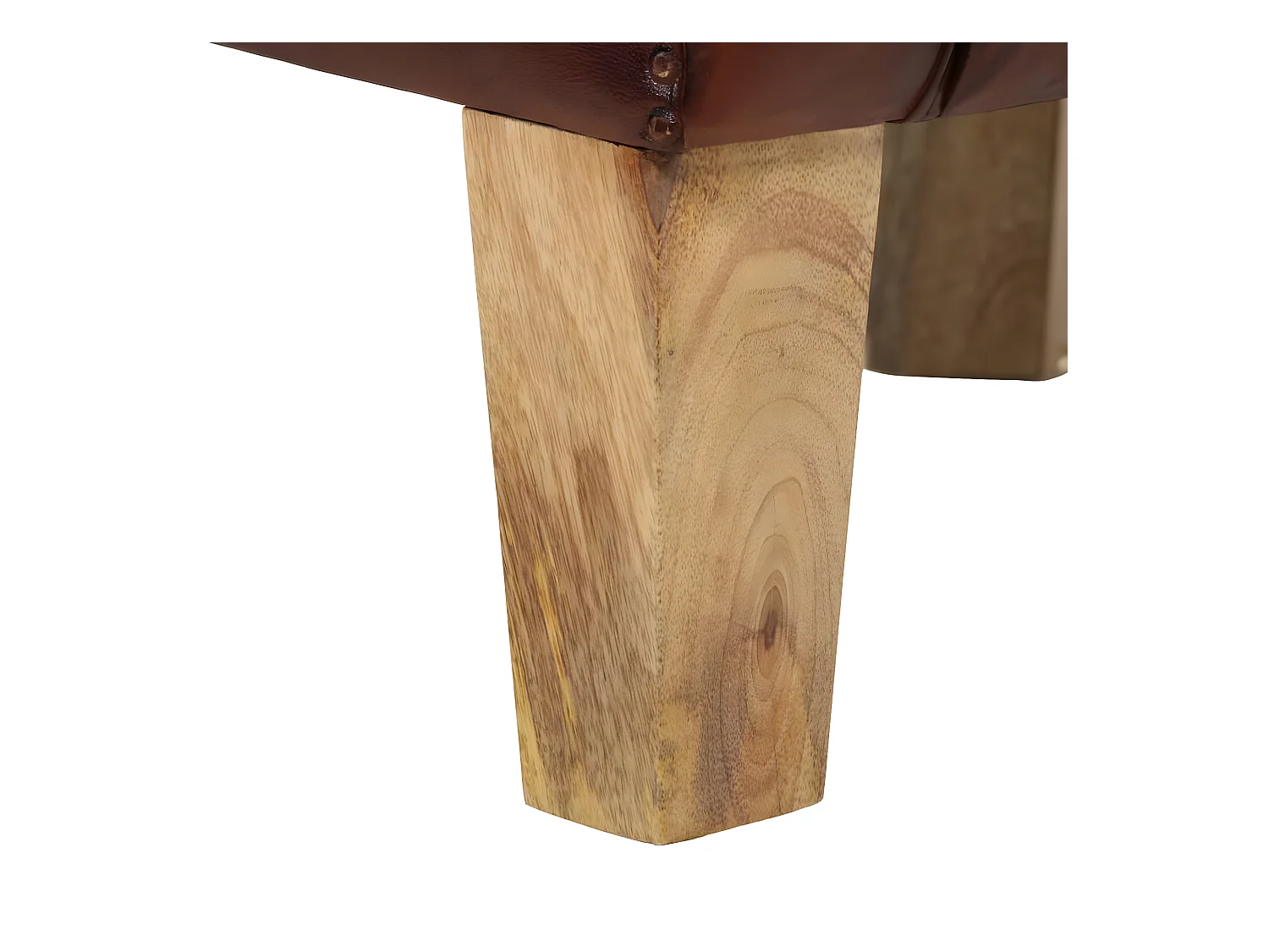 Poltrona trasformabile in vera pelle marrone