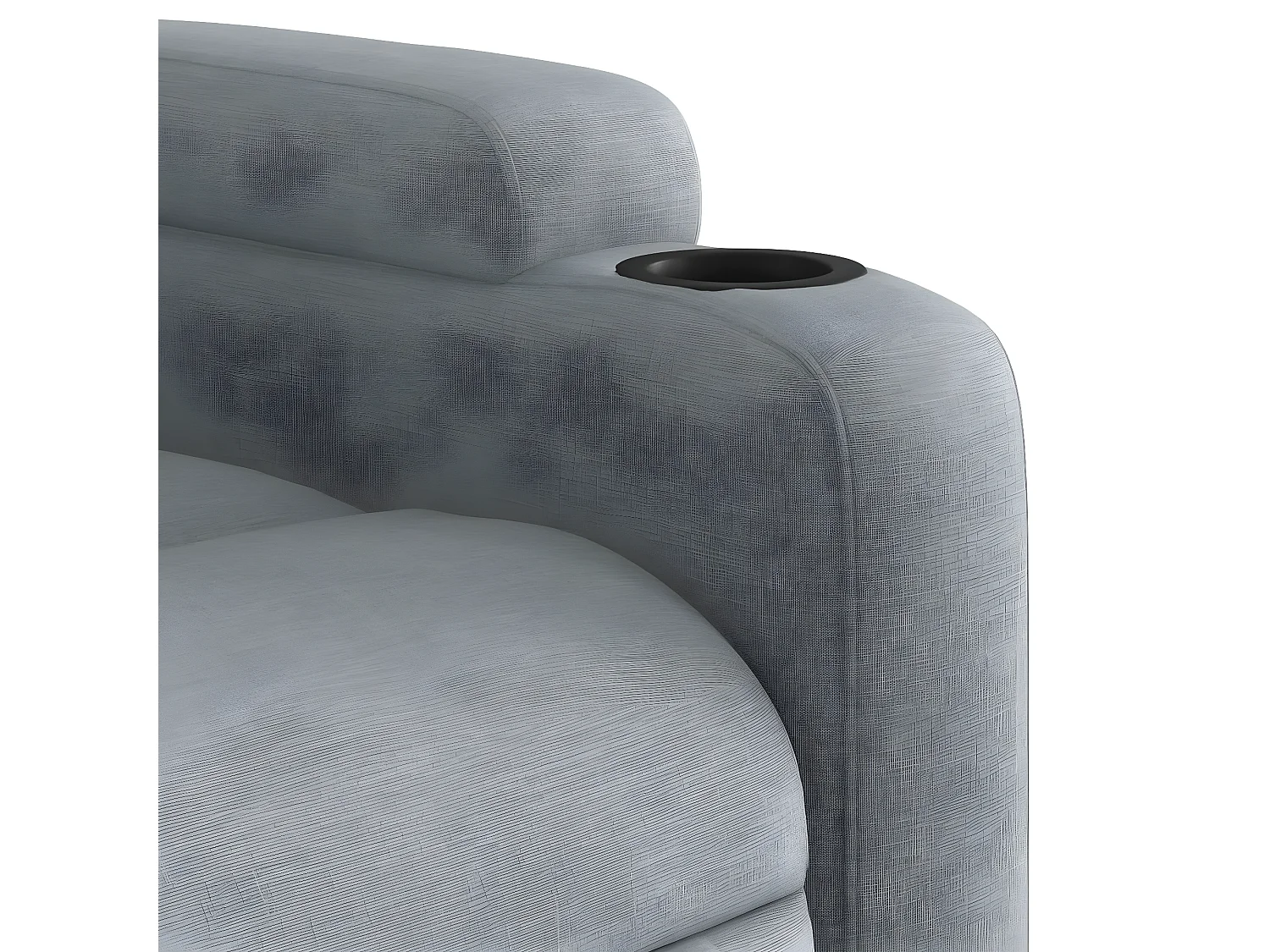 Fauteuil inclinable Gris clair Tissu