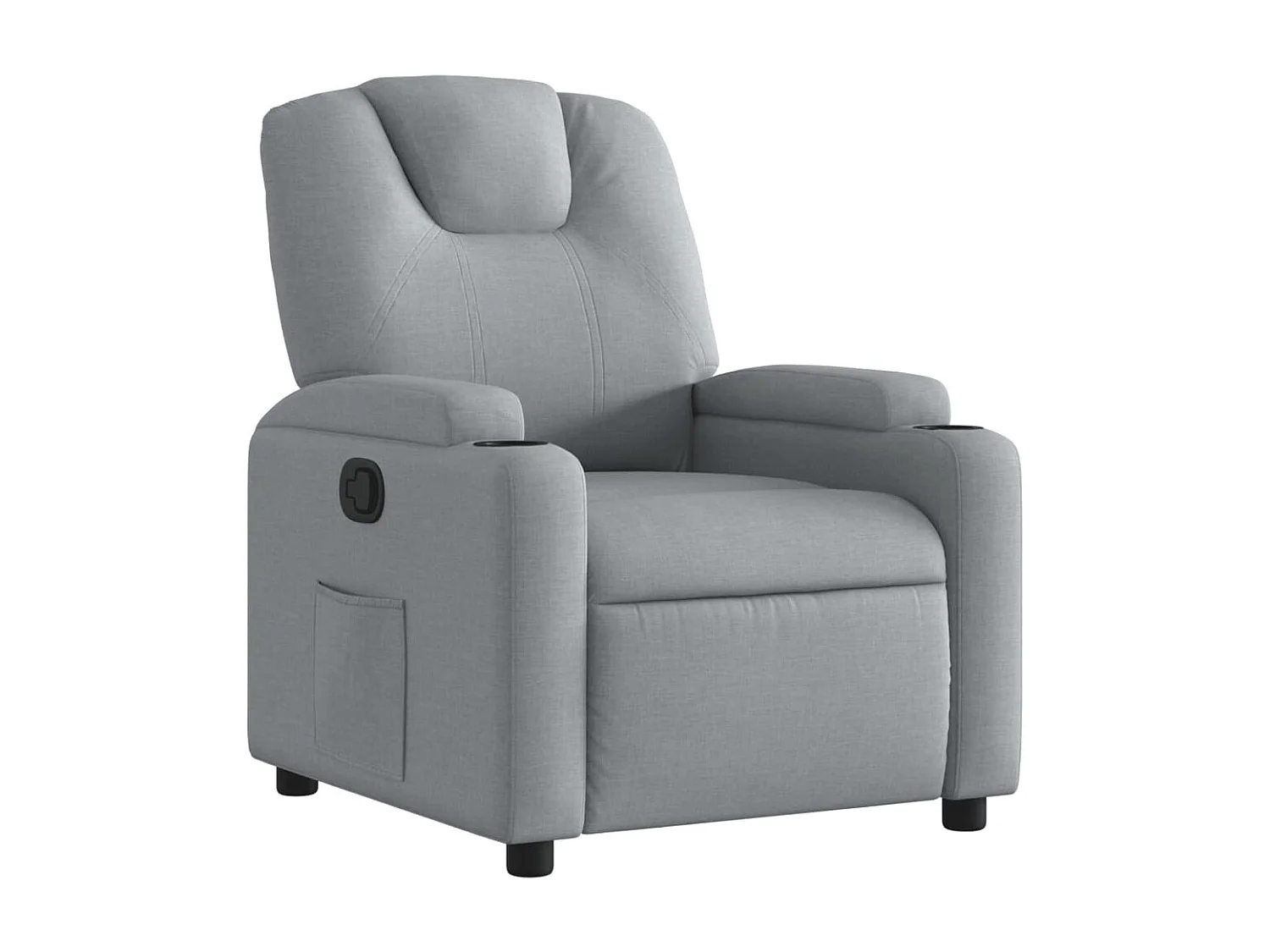 Fauteuil inclinable Gris clair Tissu