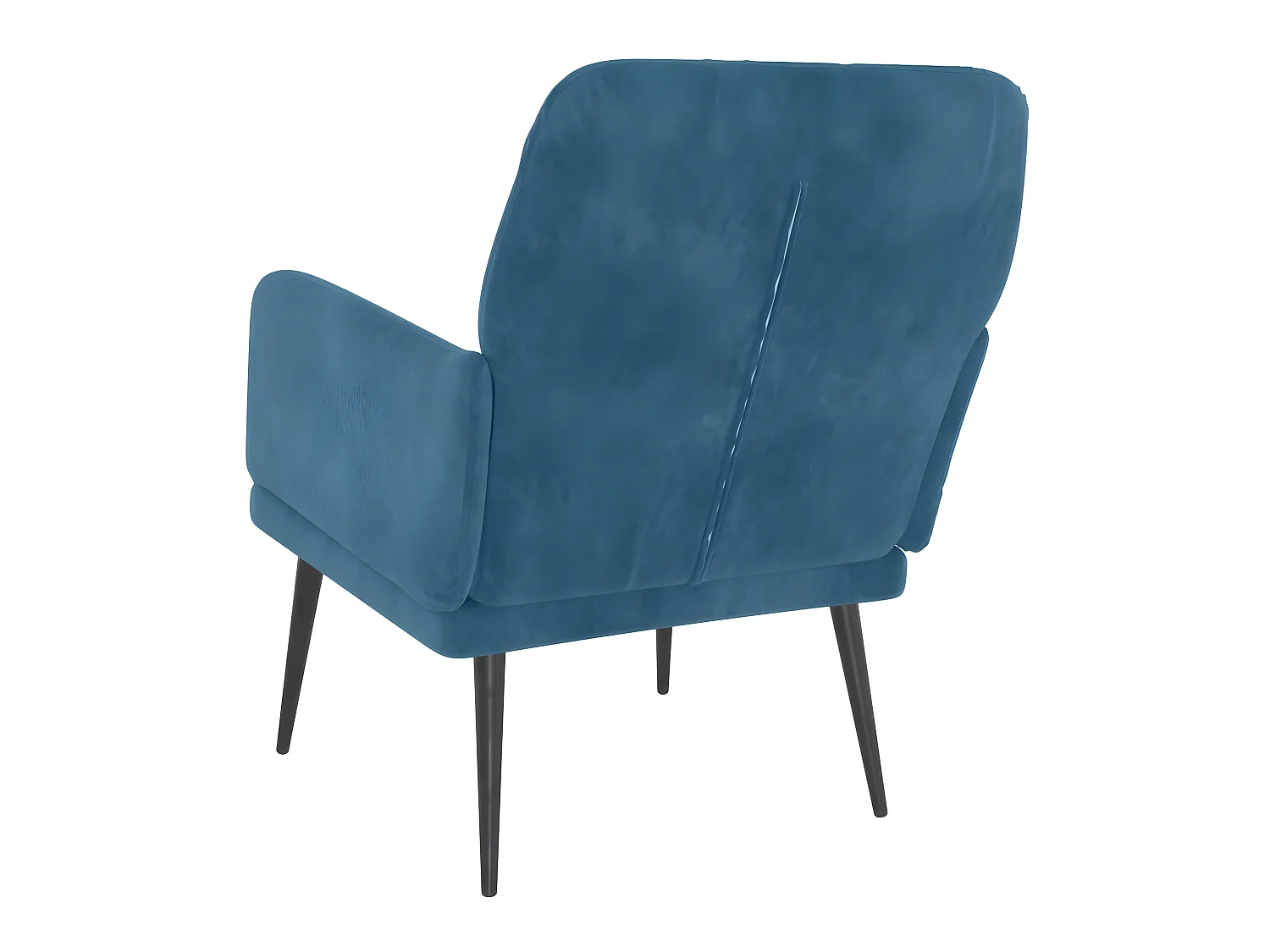 Blauer Sessel 62x79x79 cm Samt