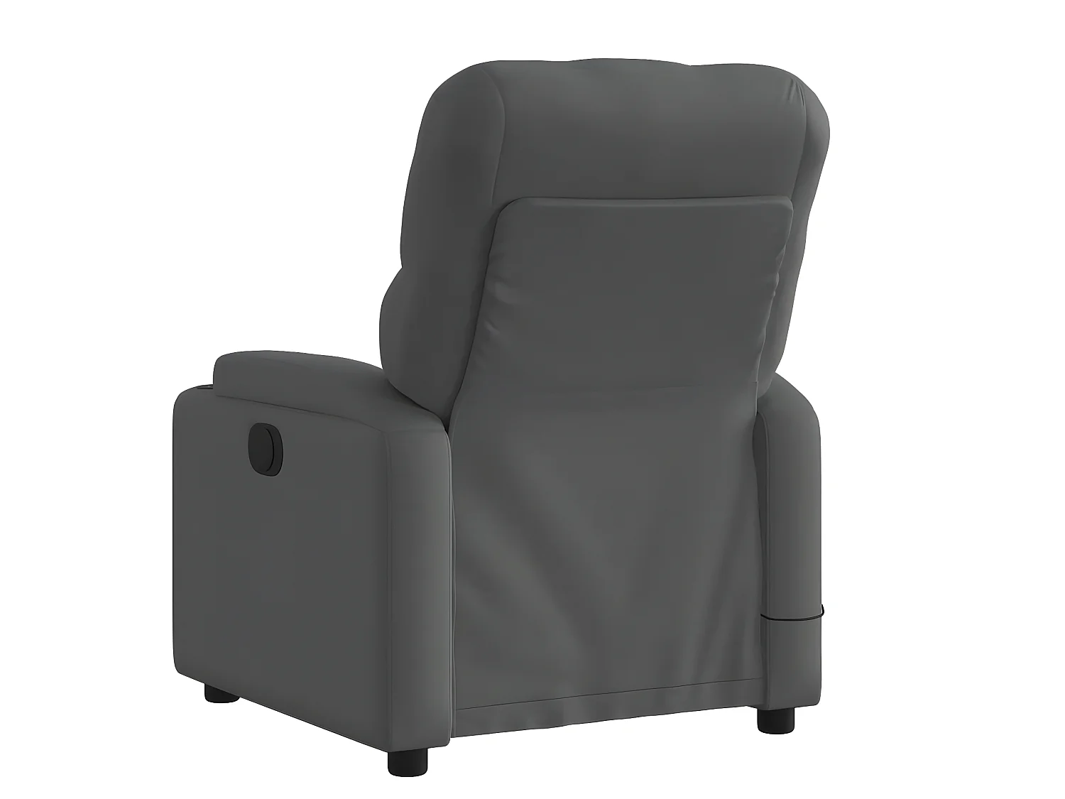 Fauteuil de massage inclinable Gris foncé Tissu