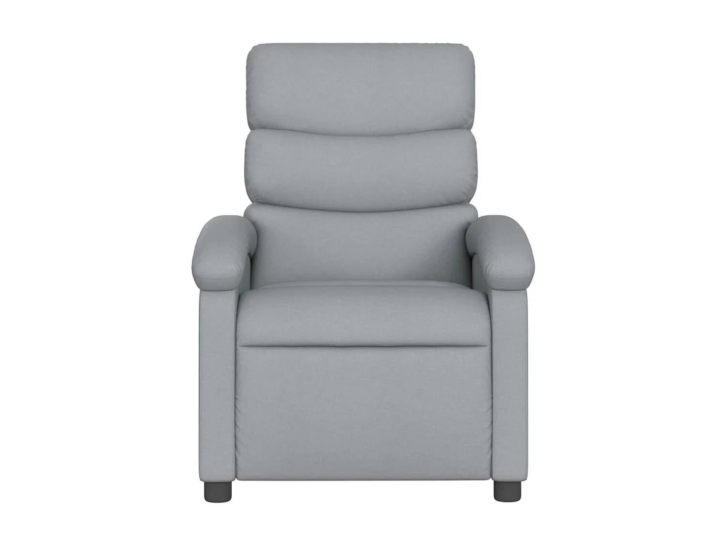 Fauteuil de massage inclinable Gris clair Tissu