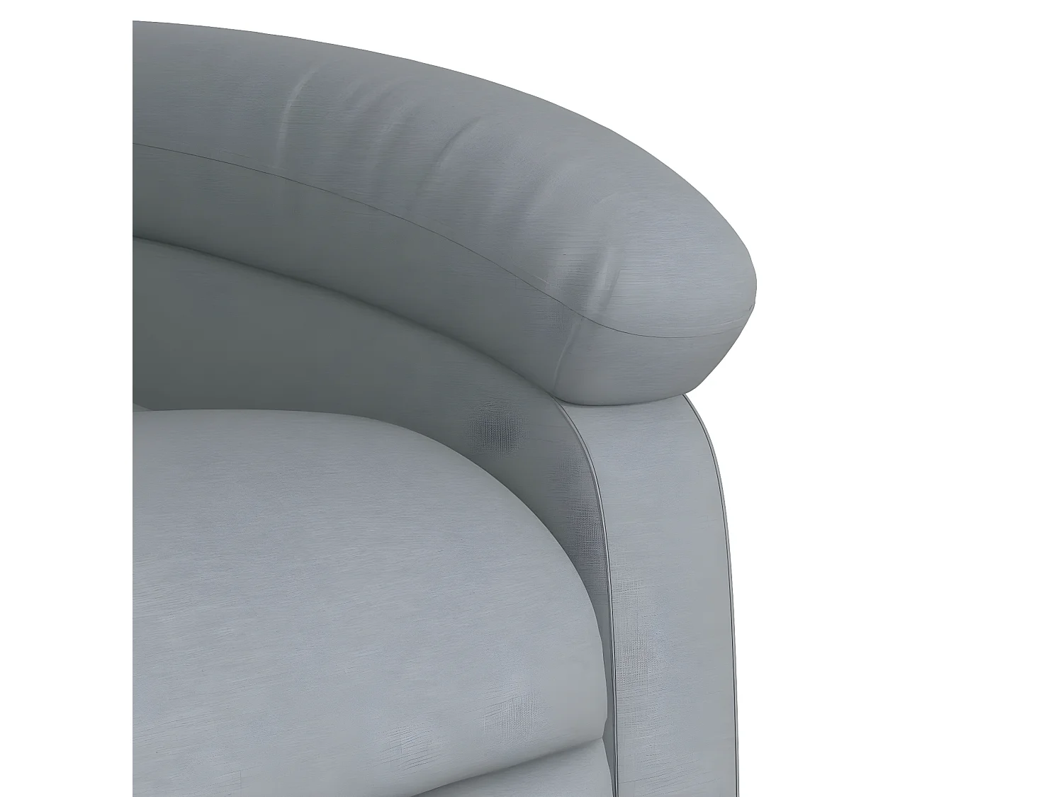 Fauteuil de massage inclinable Gris clair Tissu