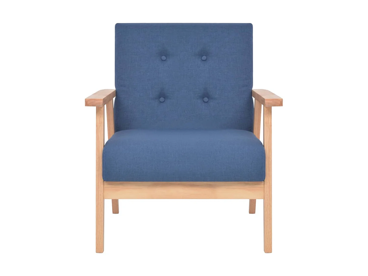 Poltrona in tessuto blu