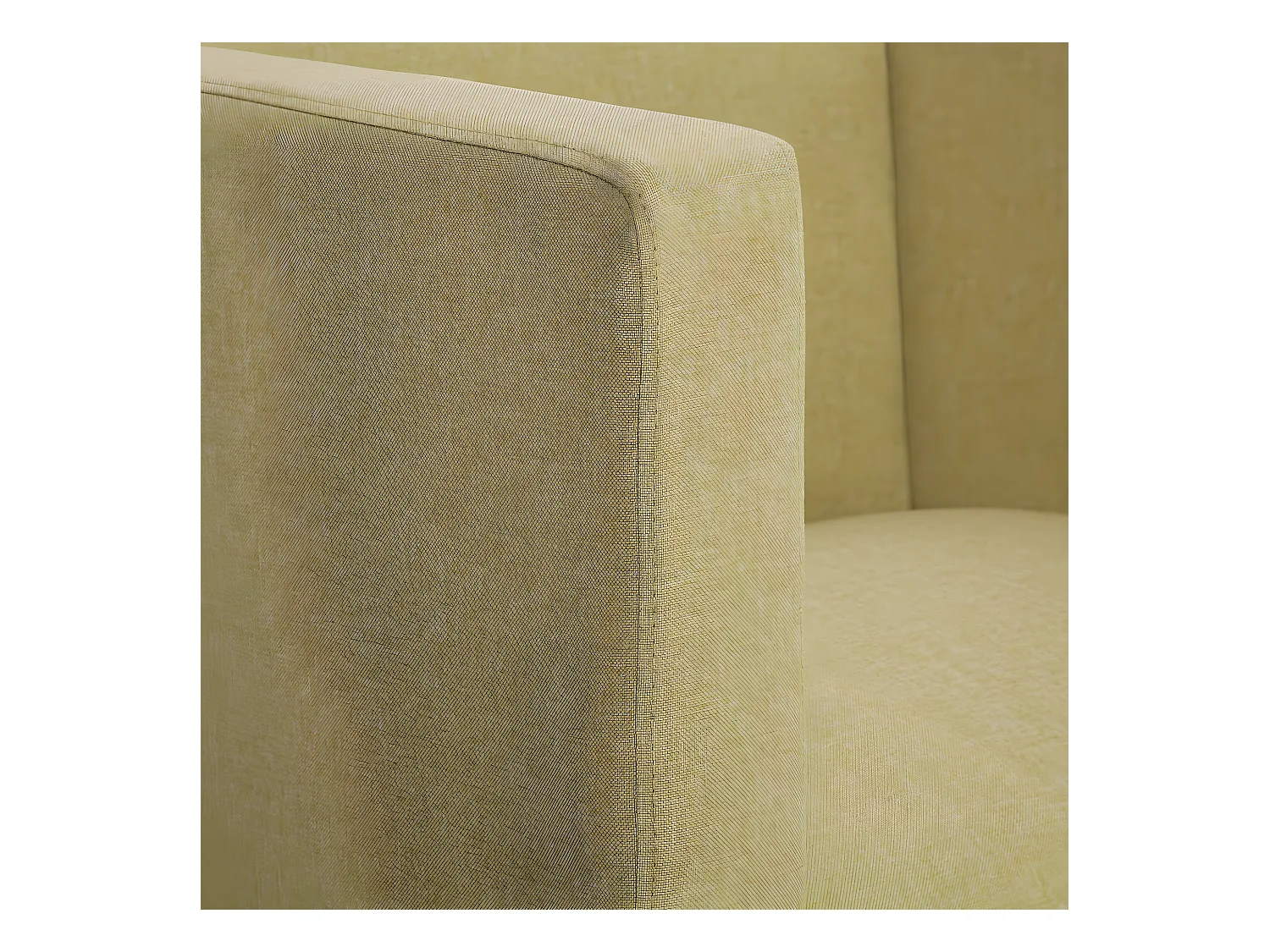 Fauteuil cube Vert Tissu