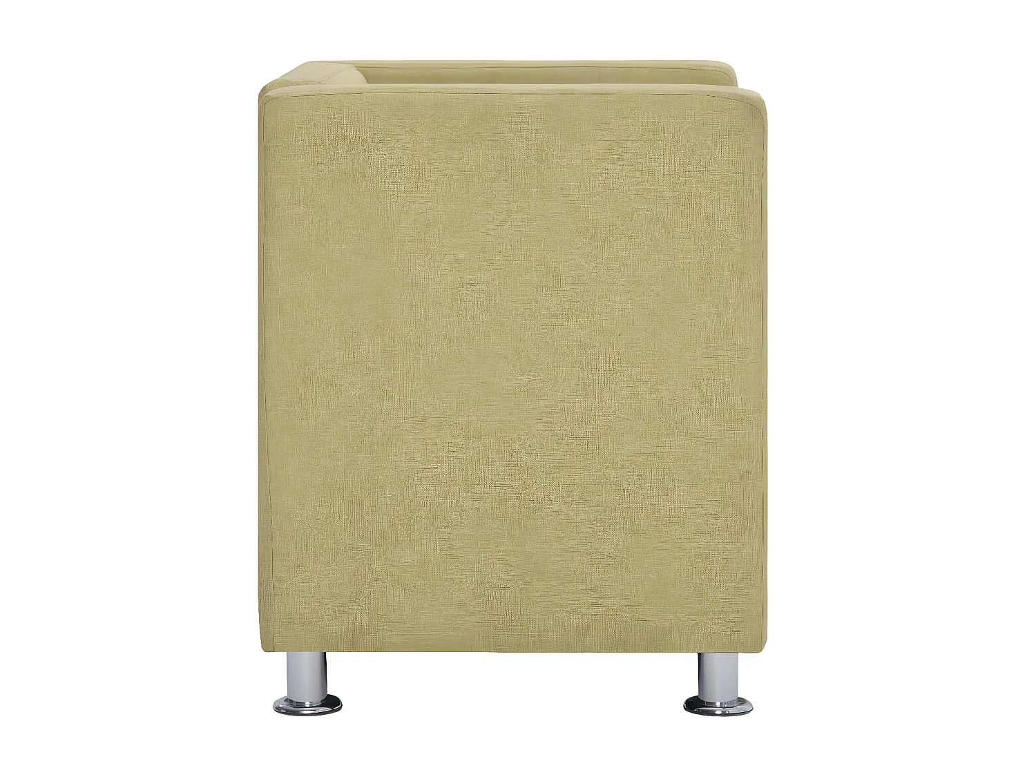 Fauteuil cube Vert Tissu