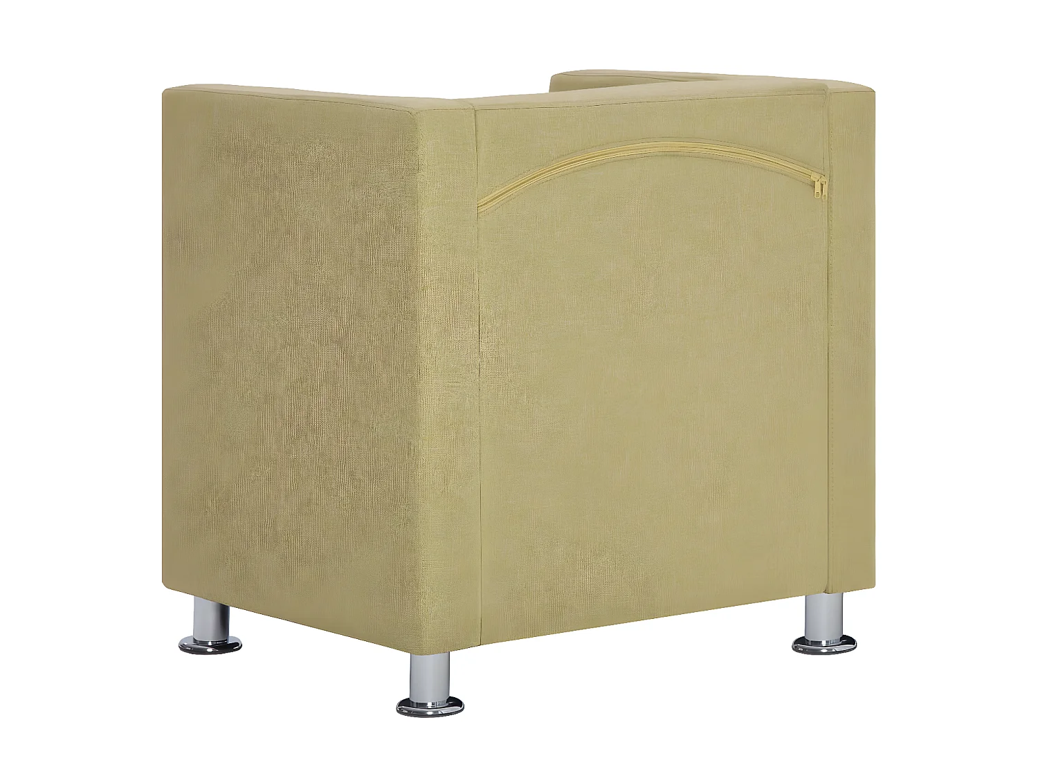 Fauteuil cube Vert Tissu