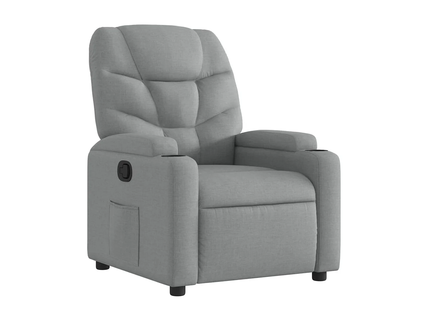 Fauteuil inclinable Gris clair Tissu