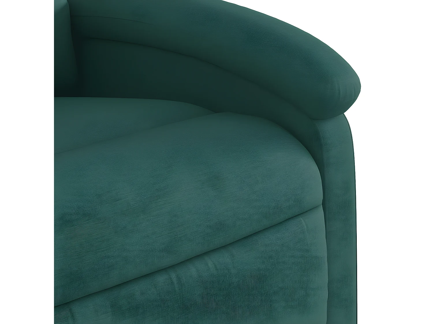 Fauteuil inclinable Vert foncé Tissu