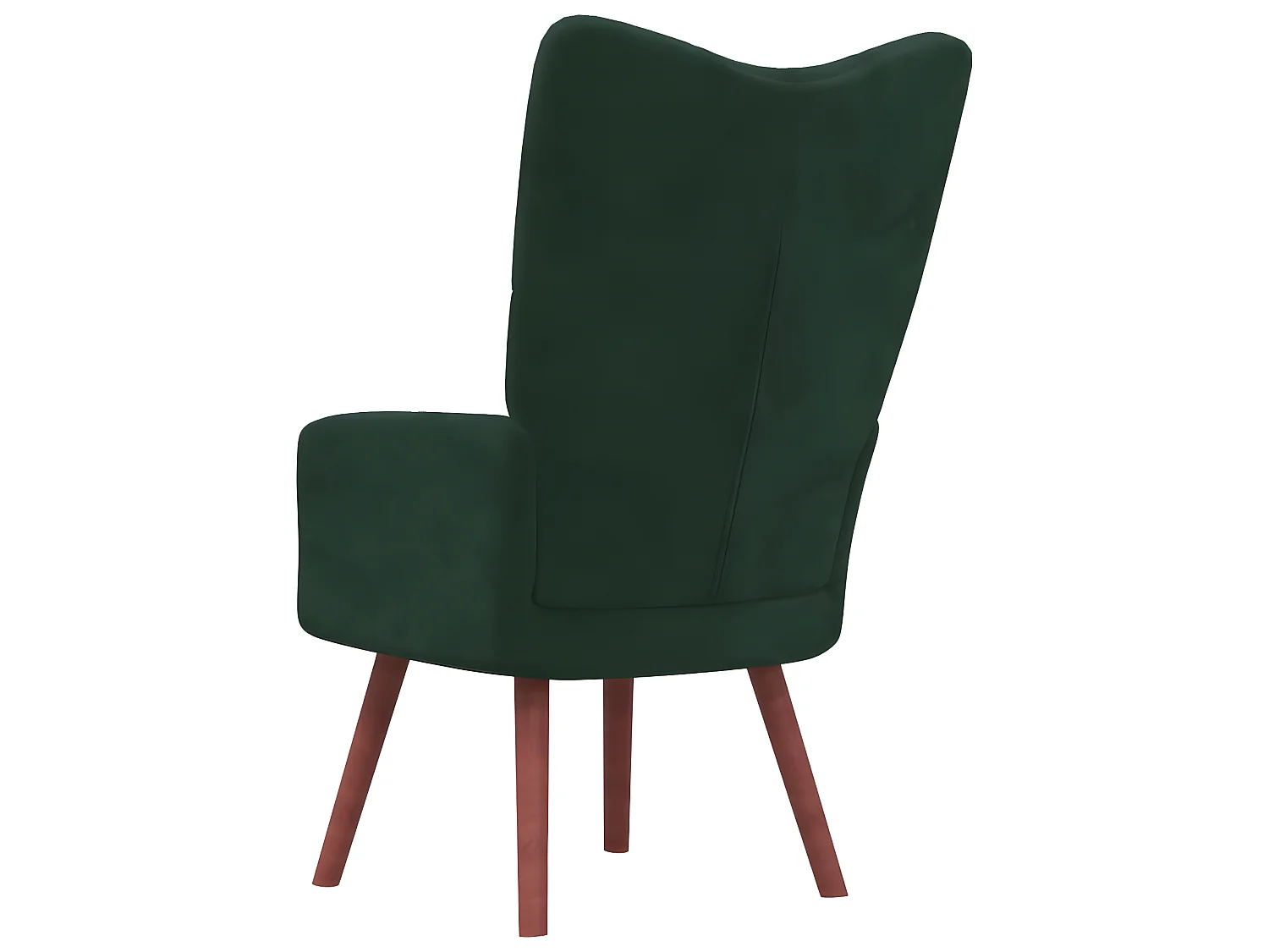 Chaise de relaxation Vert foncé Velours