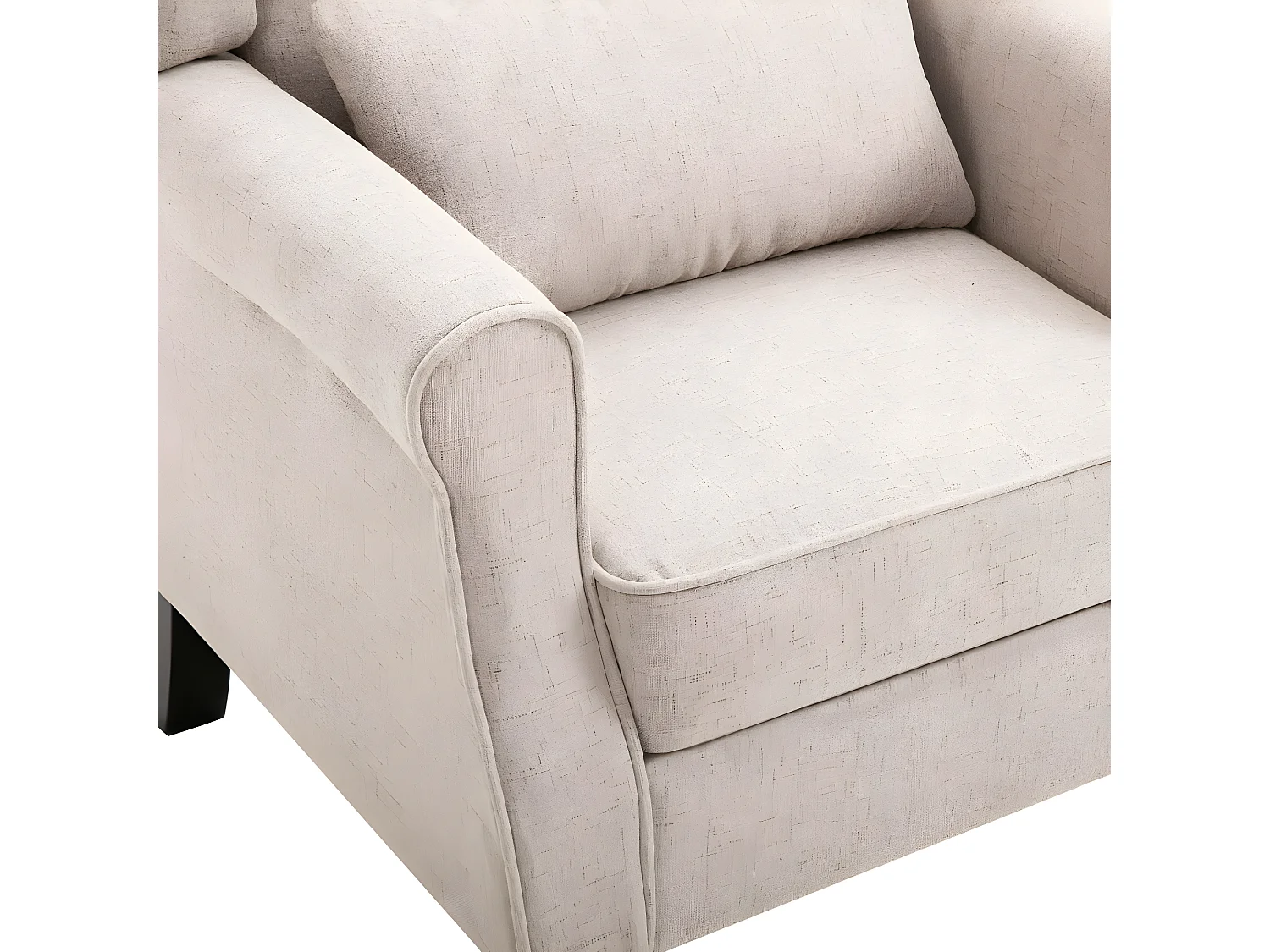 Poltrona in tessuto beige