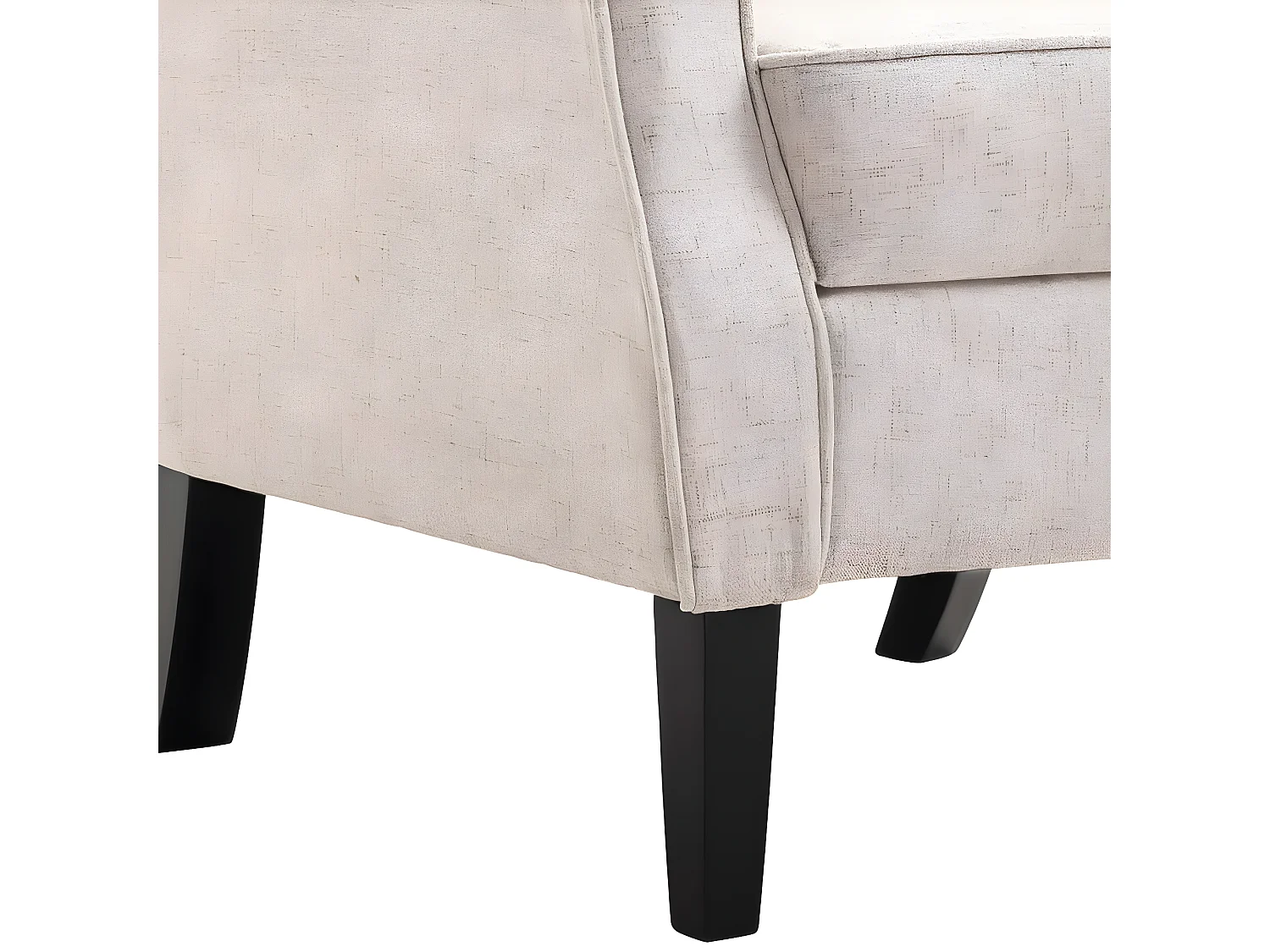 Poltrona in tessuto beige