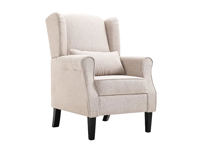 Beige stoffen fauteuil