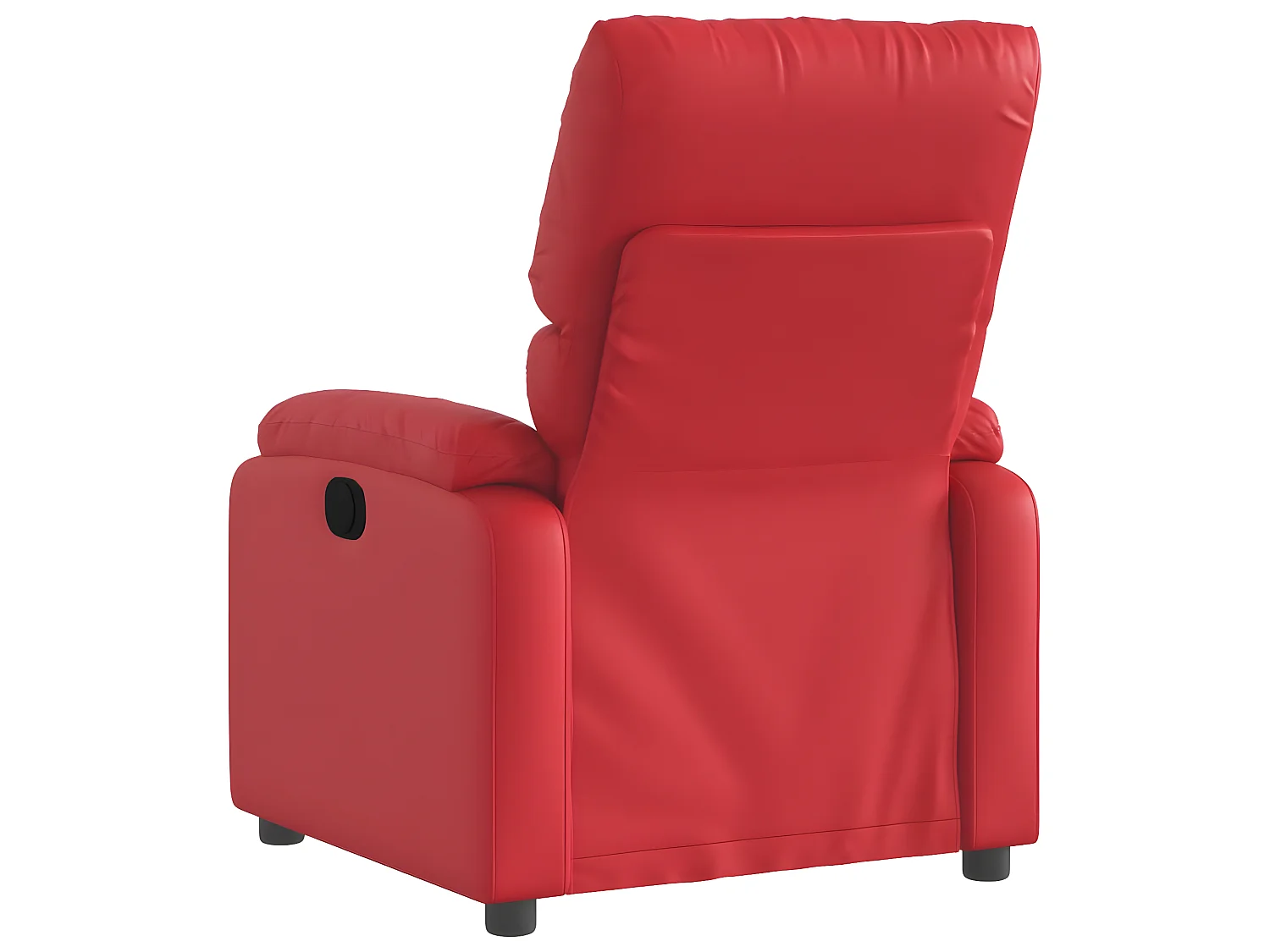 Fauteuil de massage inclinable rouge similicuir