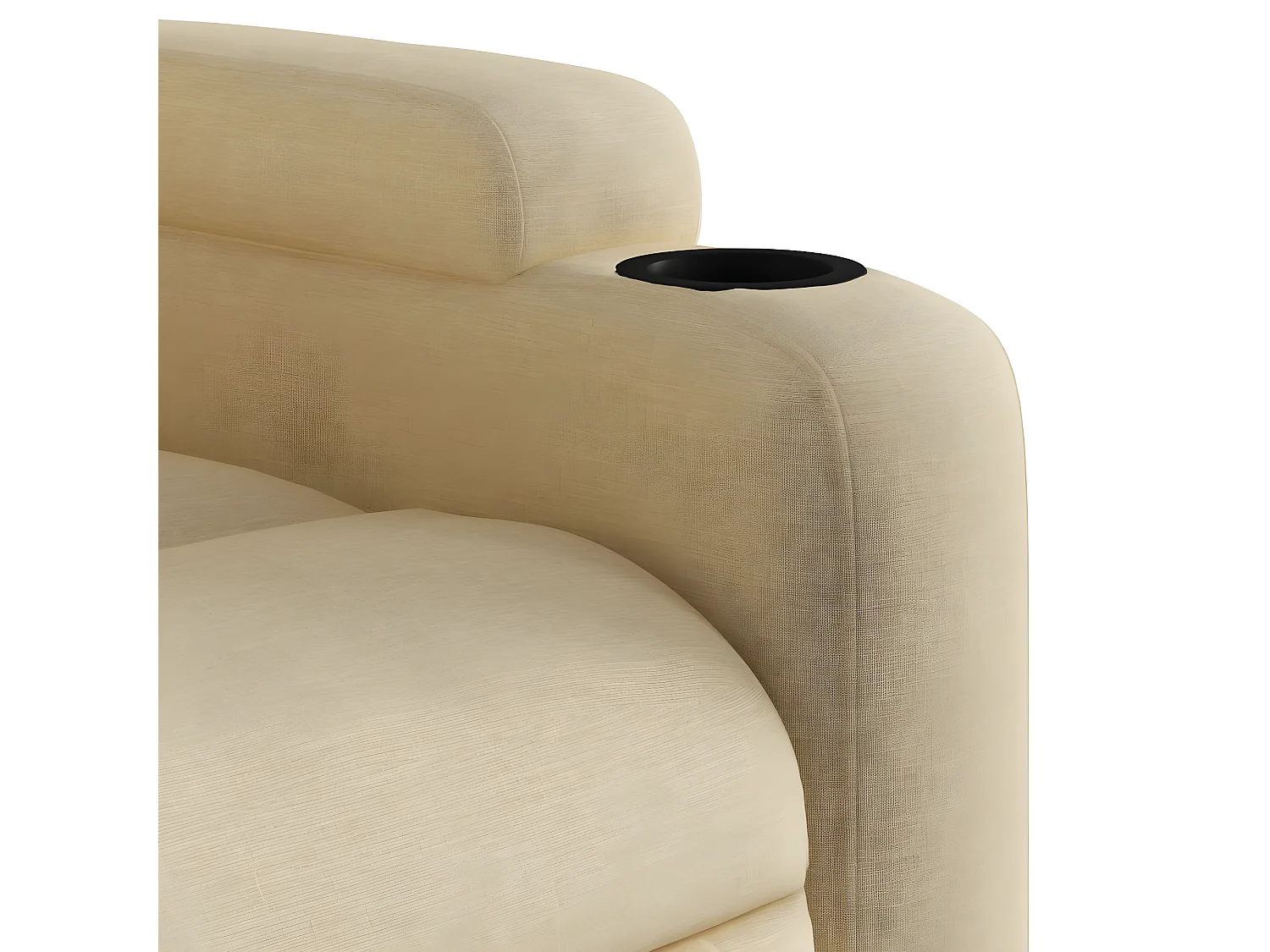 Tessuto color crema per poltrona reclinabile