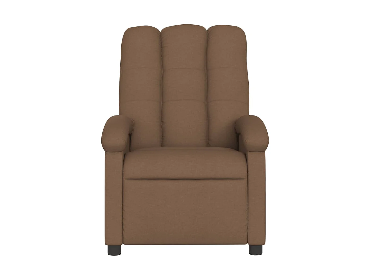 Fauteuil de massage inclinable Marron Tissu