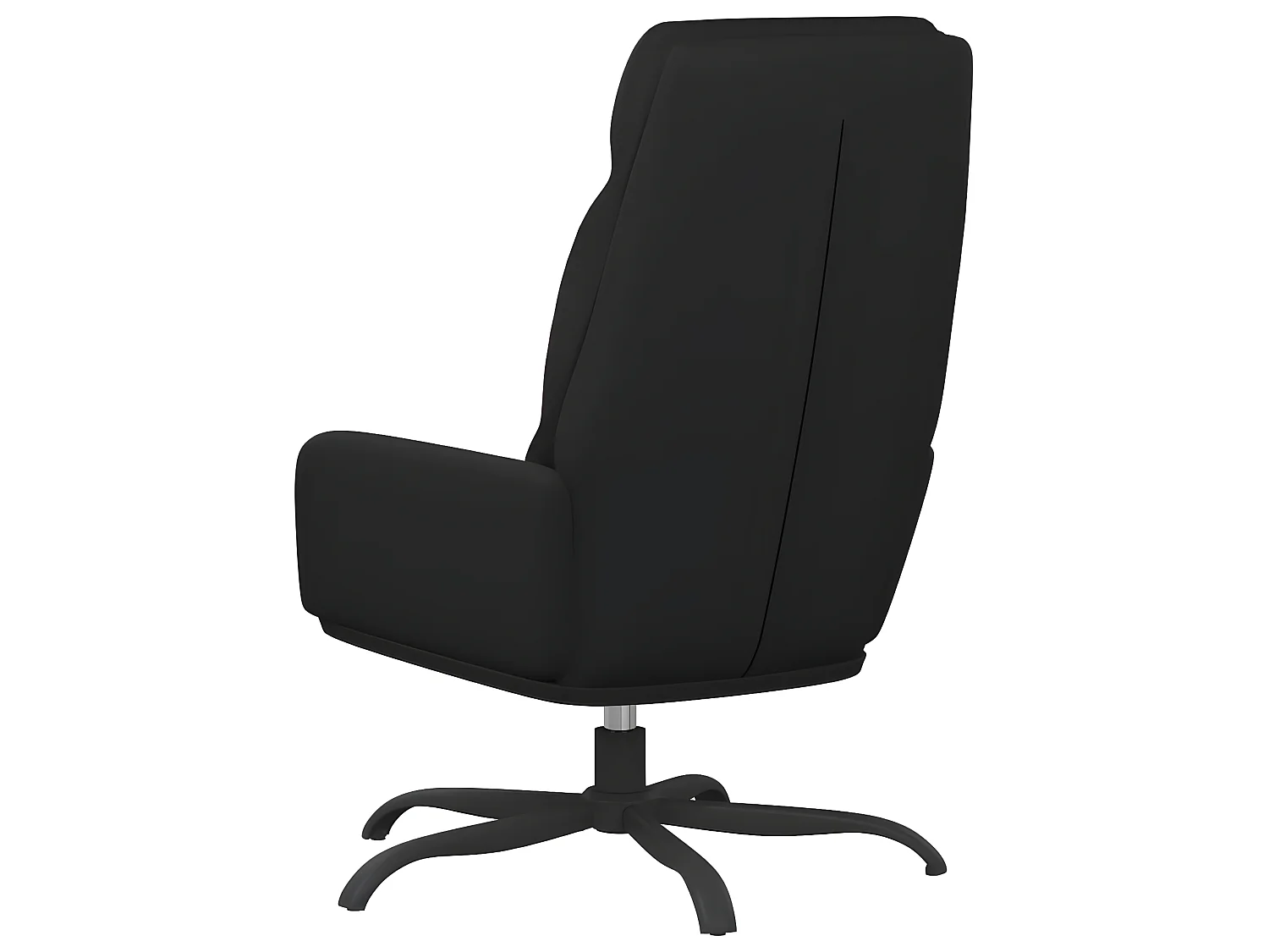 Chaise de relaxation Noir Similicuir