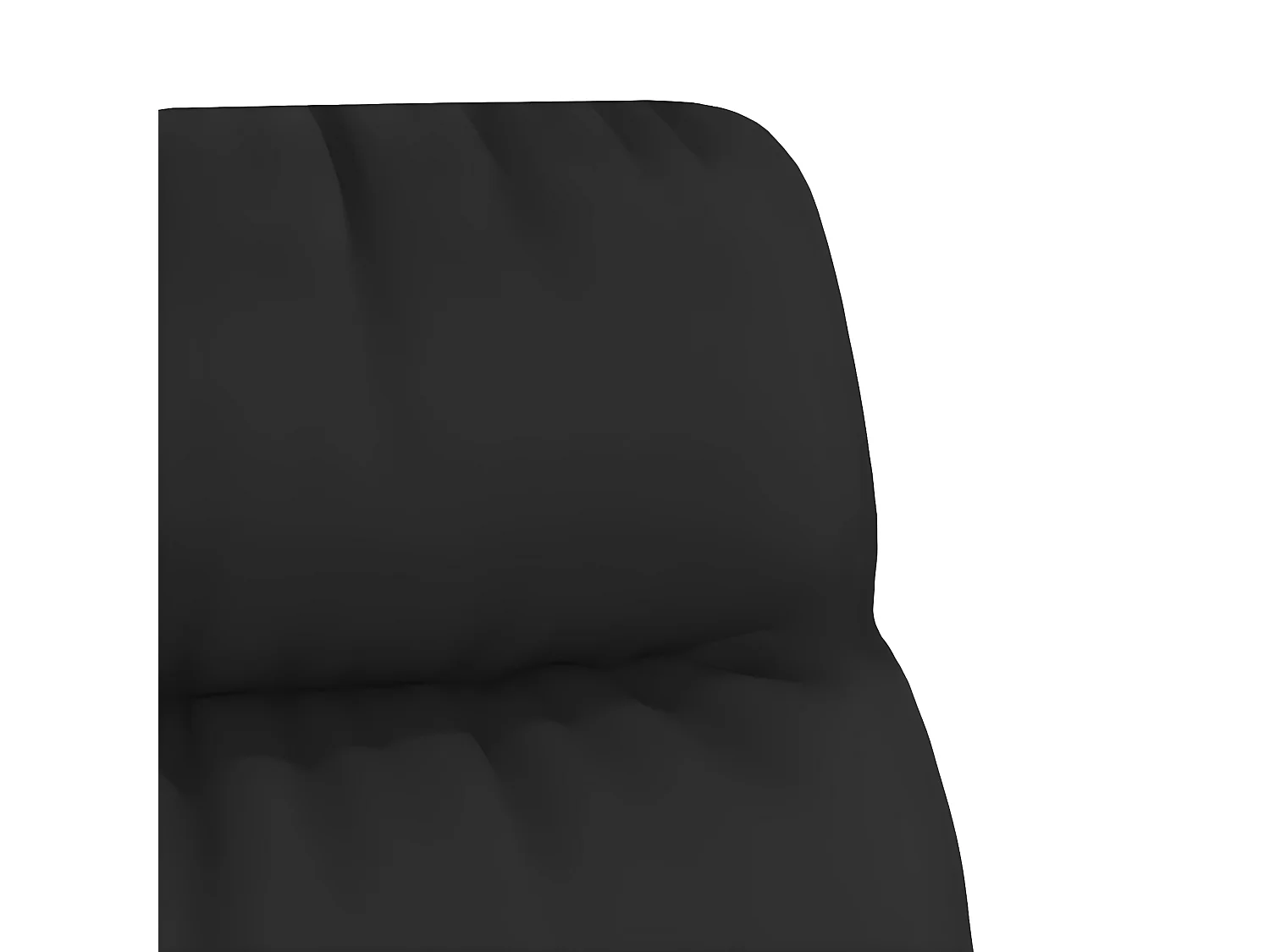 Chaise de relaxation Noir Similicuir