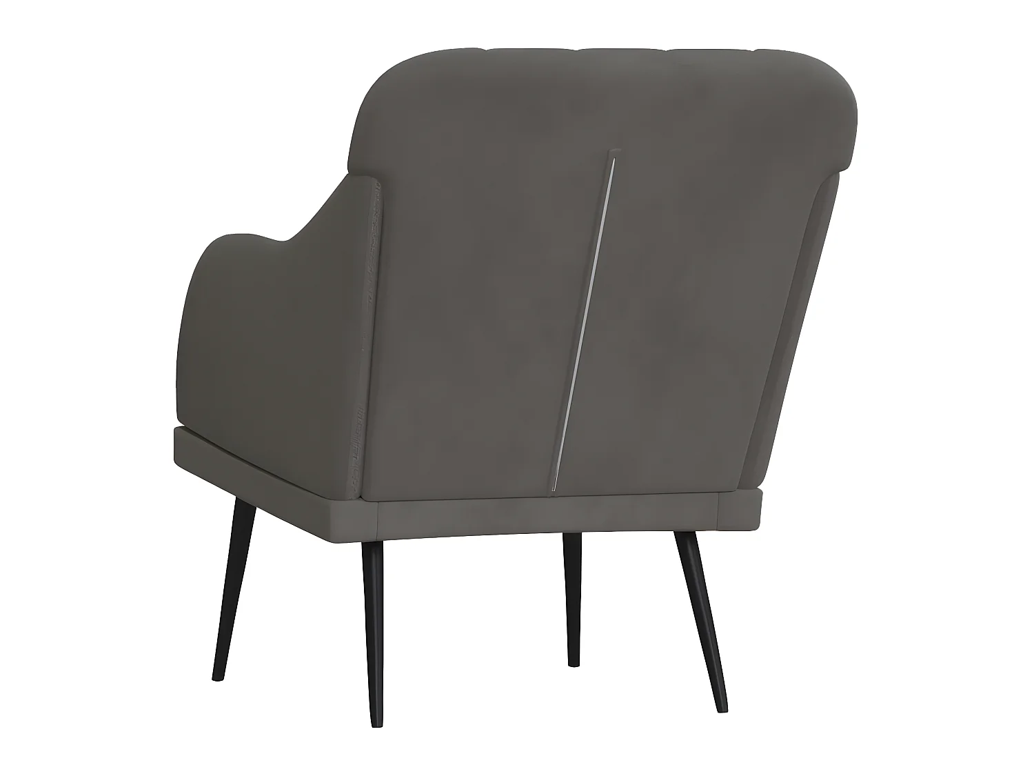 Sessel Dunkelgrau 63x76x80 cm Samt