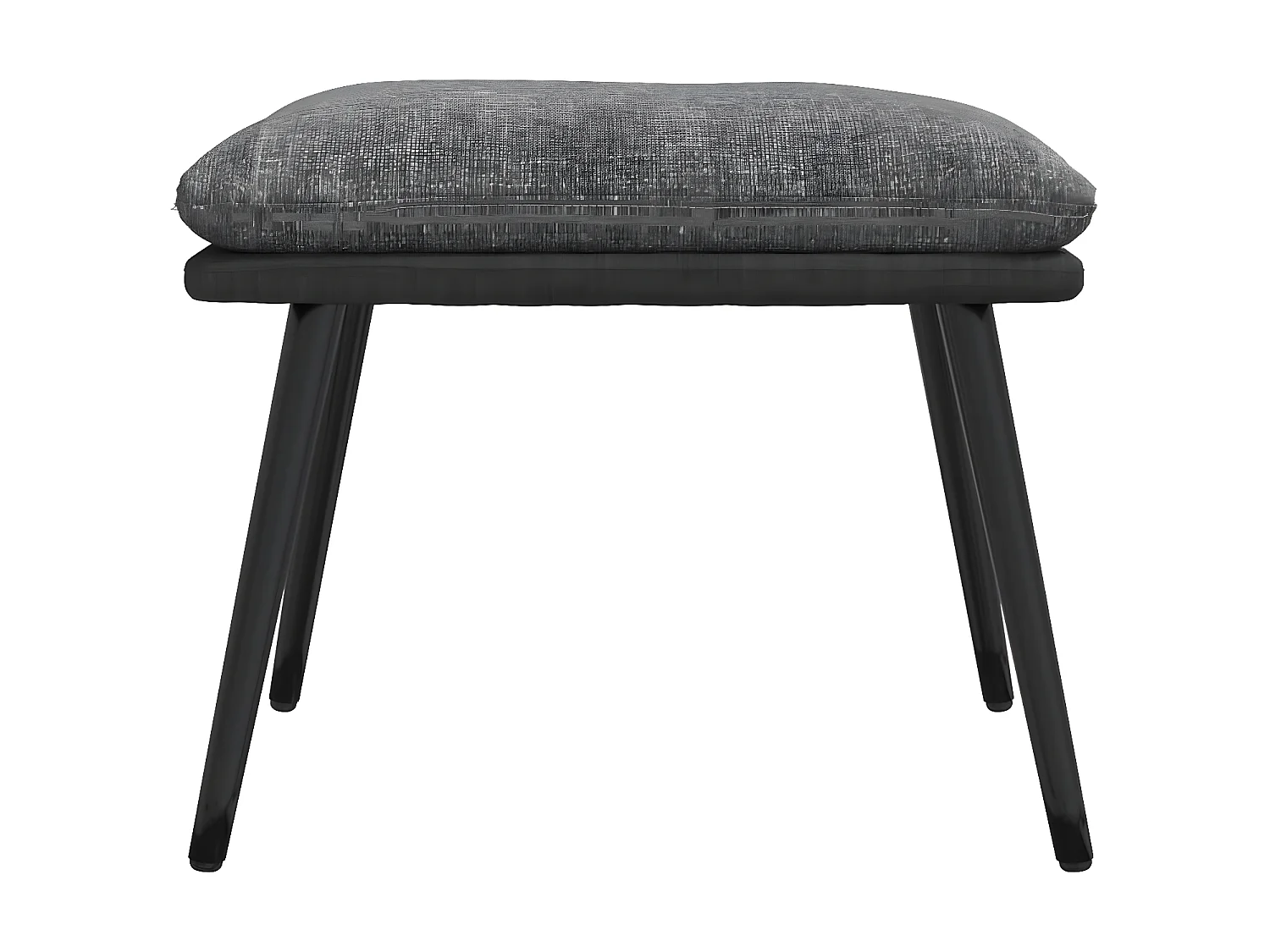 Chaise de relaxation avec tabouret Gris clair Tissu similicuir