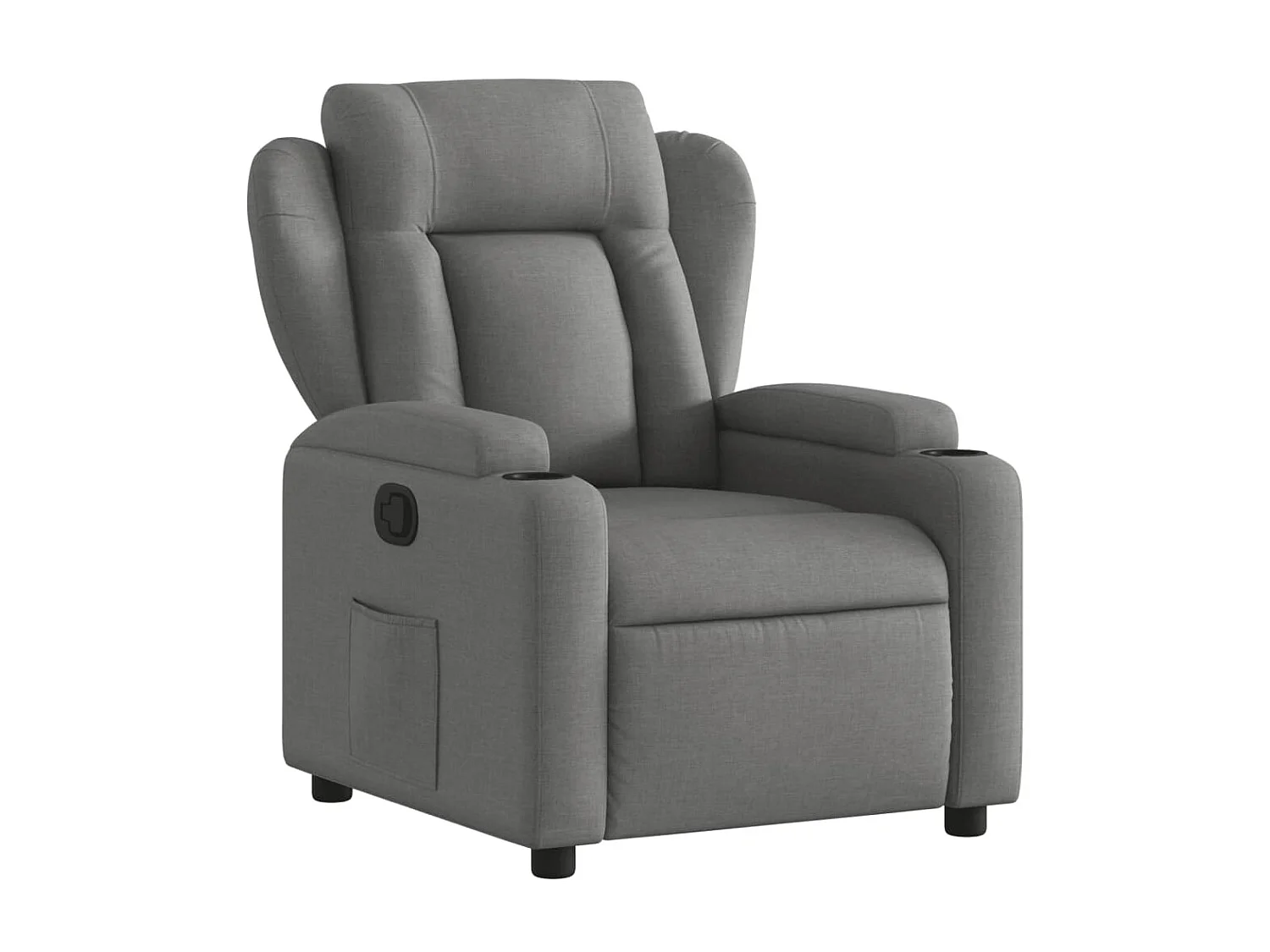Fauteuil Donkergrijze stof