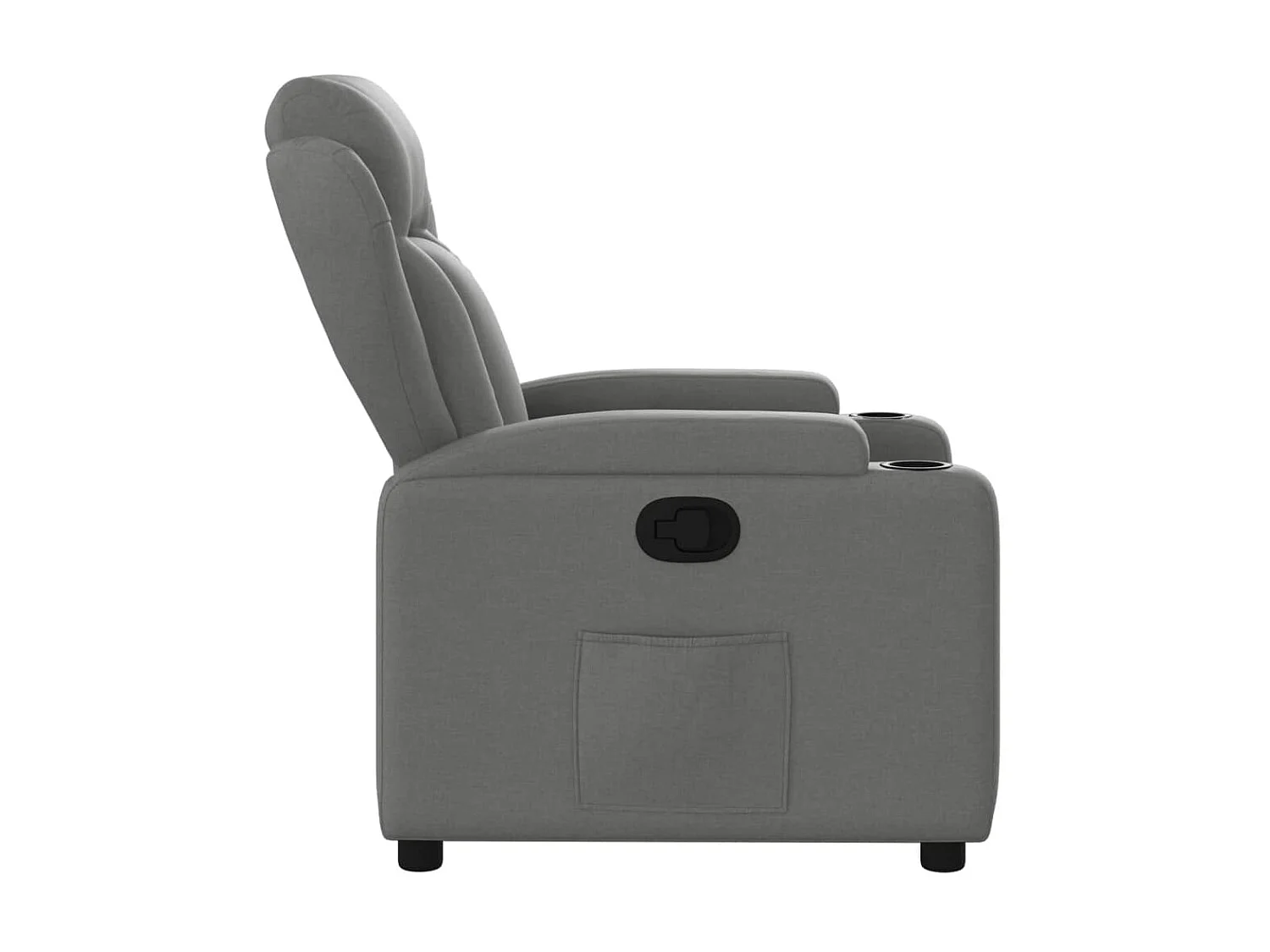 Fauteuil Donkergrijze stof