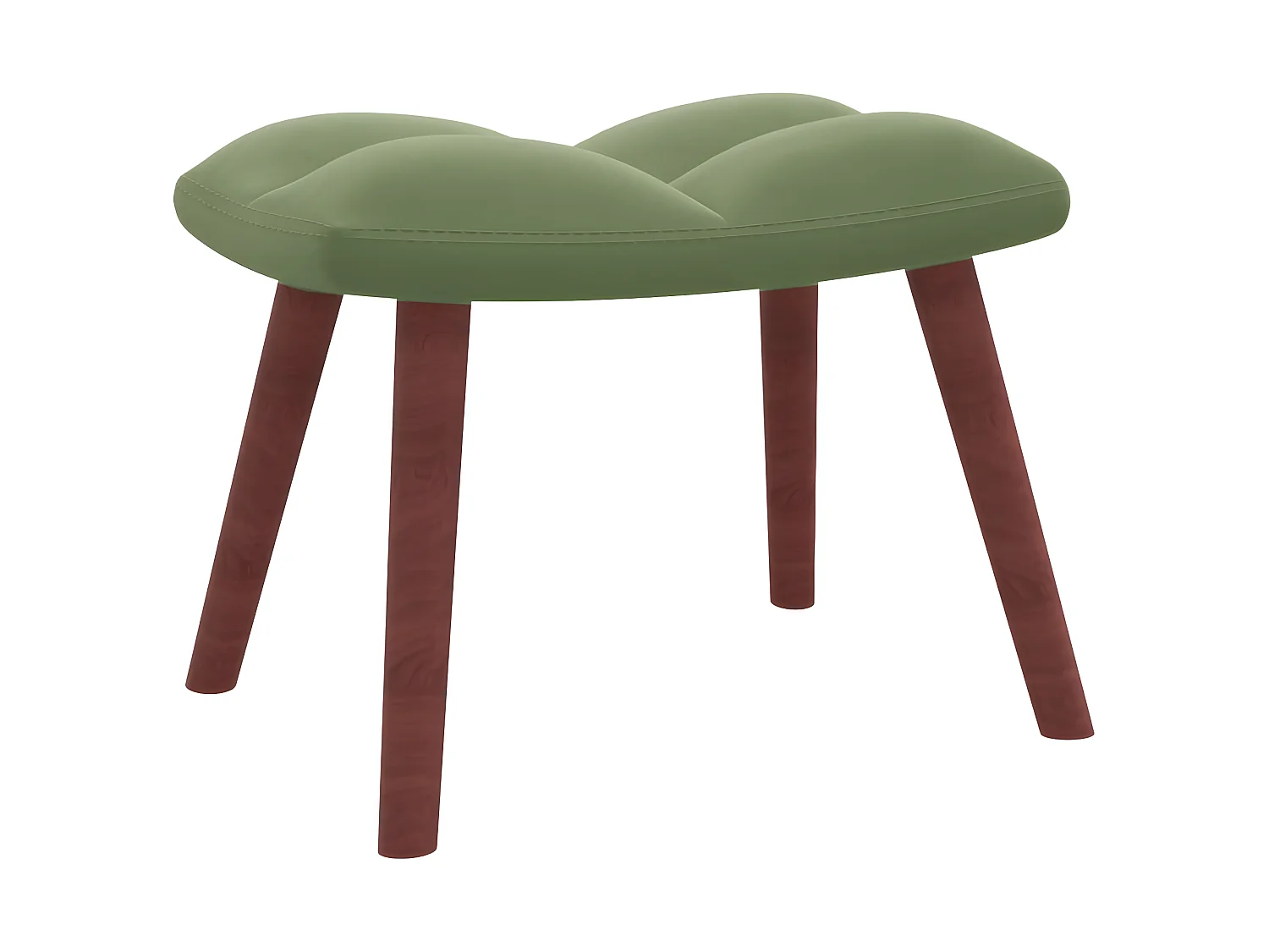 Cadeira de relaxamento com apoio para pés Veludo verde claro