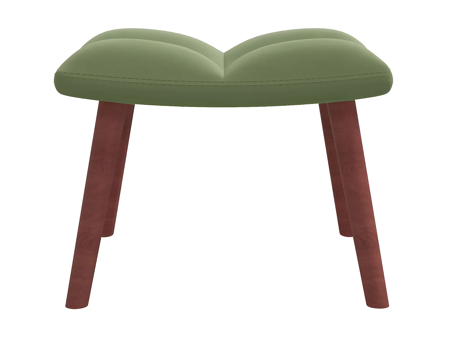 Ontspanningsstoel met voetensteun Lichtgroen Velvet