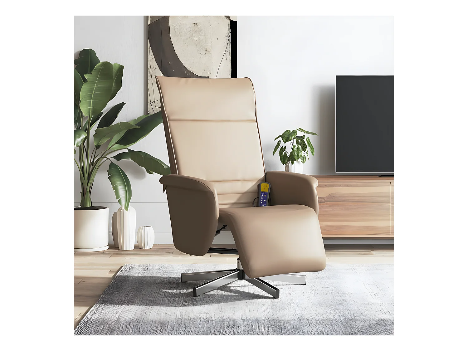 Cappuccino Voetsteun Massage Fauteuil