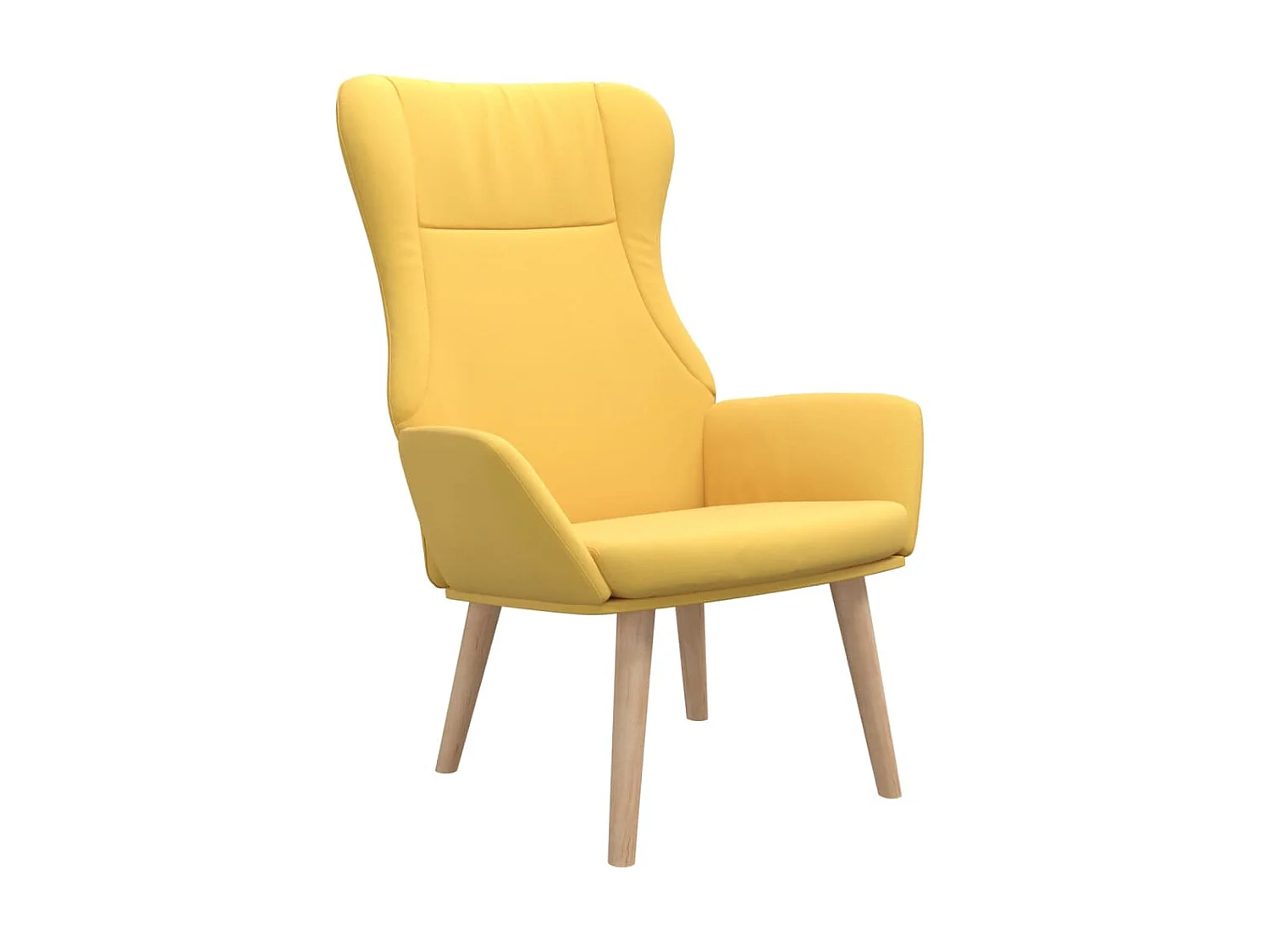 Cadeira de relaxamento Tecido amarelo mostarda