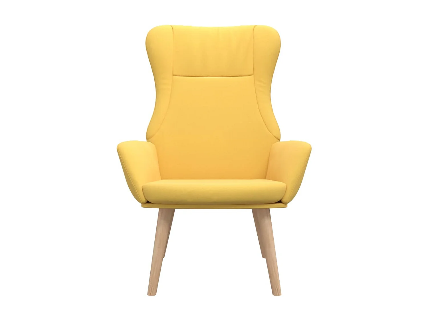 Cadeira de relaxamento Tecido amarelo mostarda